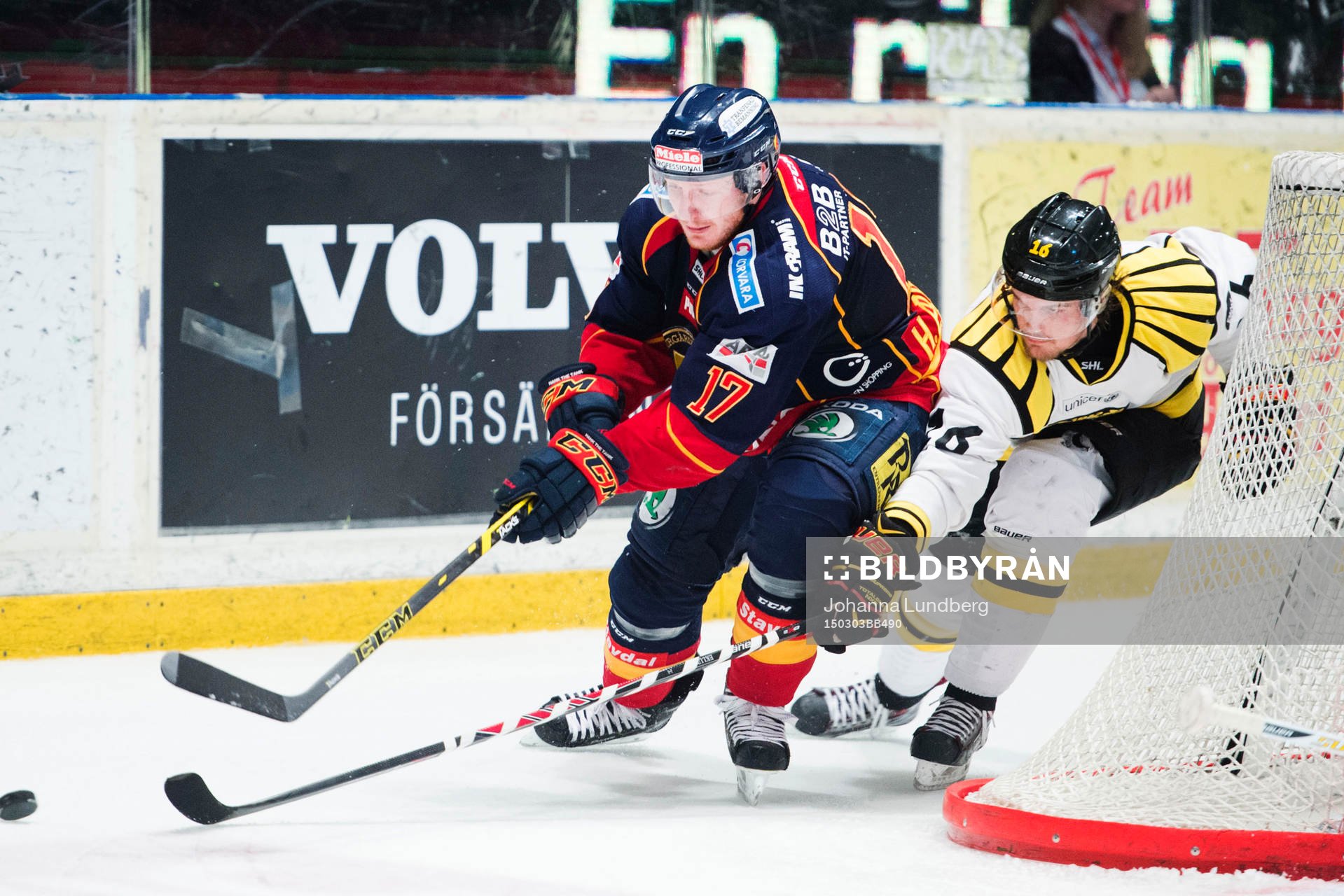 Djurgårdens Henrik Eriksson och Brynäs Oscar Eklund