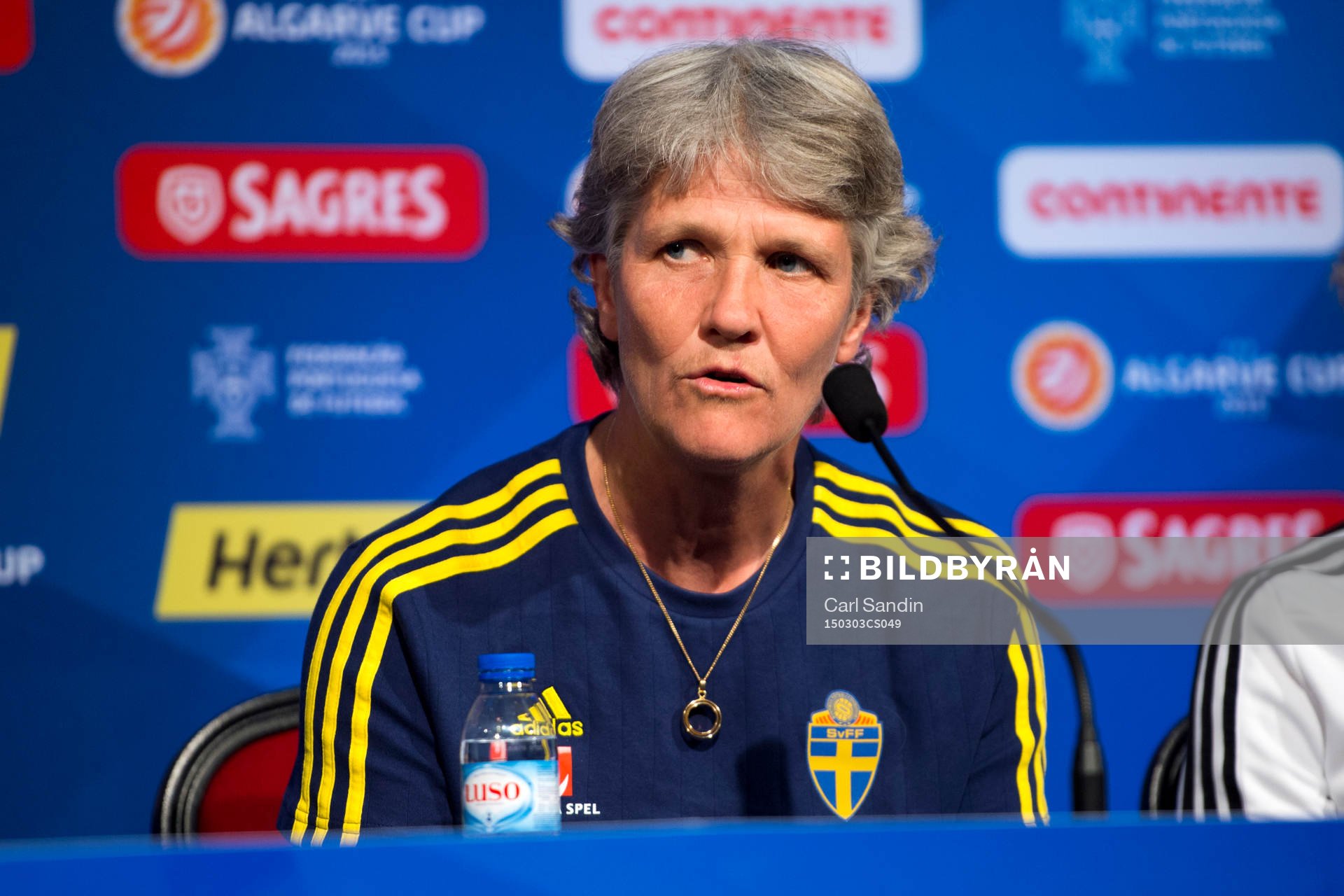 Sveriges Förbundskapten Pia Sundhage