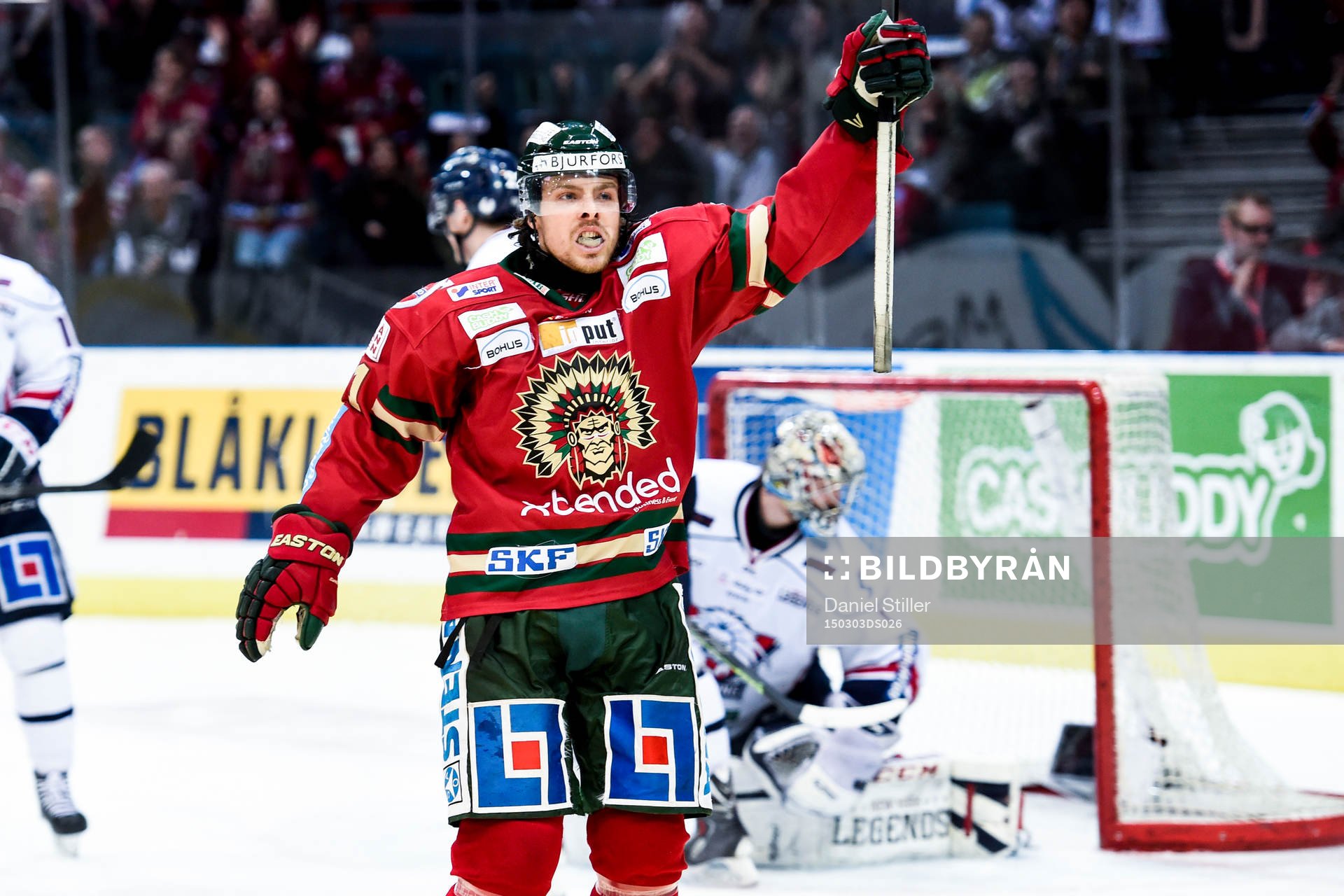 Frölundas Mats Rosseli Olsen jublar