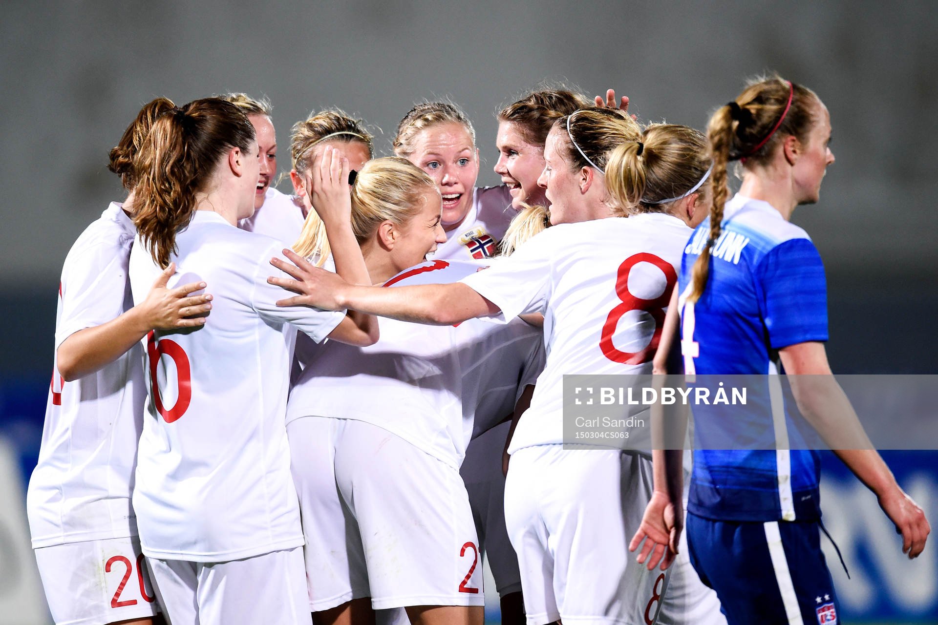 Norges Ada S. Hegerberg jublar
