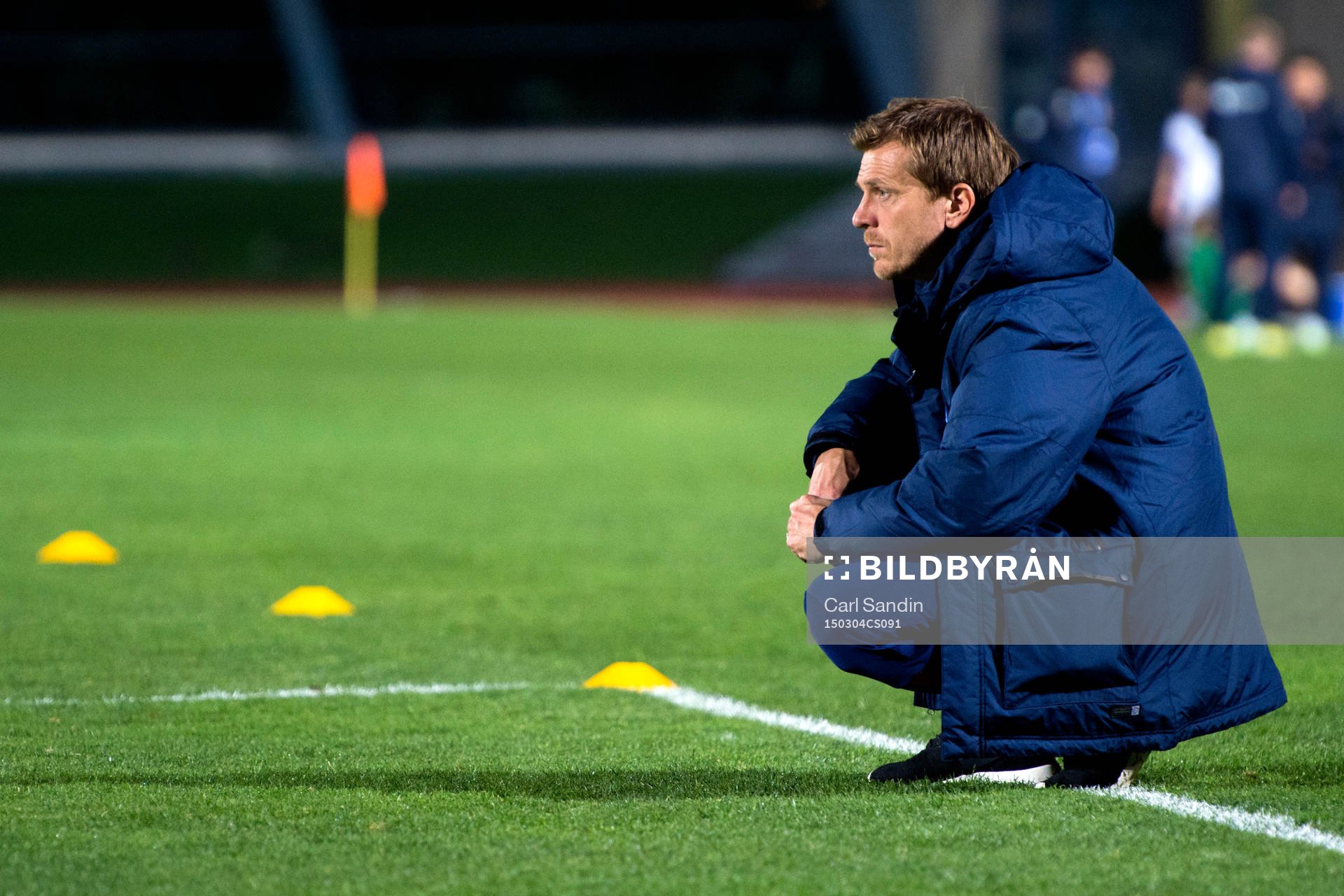 USA:s assisterande förbundskapten Tony Gustavsson under en fotbollsmatch i Algarve Cup mellan Norge och USA den 4 mars 2015 i Vila Real de Santo Antonio, Portugal.