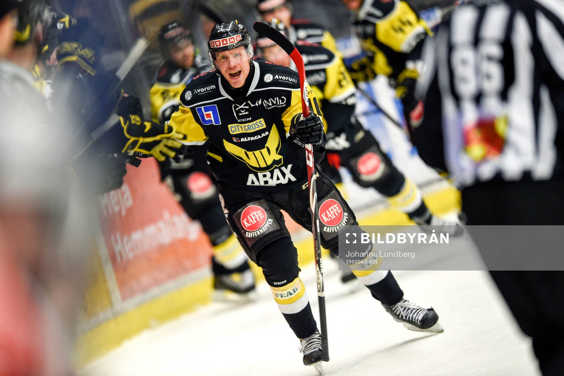 Västerås Jonte Berg jublar
