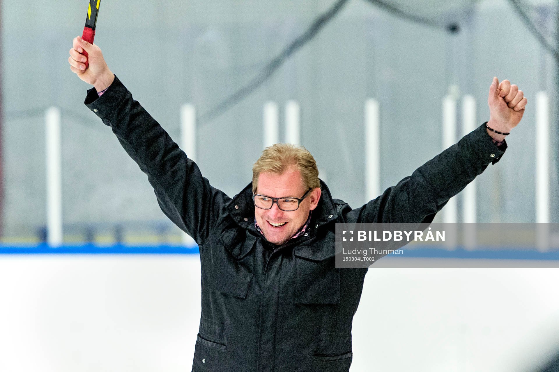 Malmö Redhawks sportchef Patrik Sylvegård jublar
