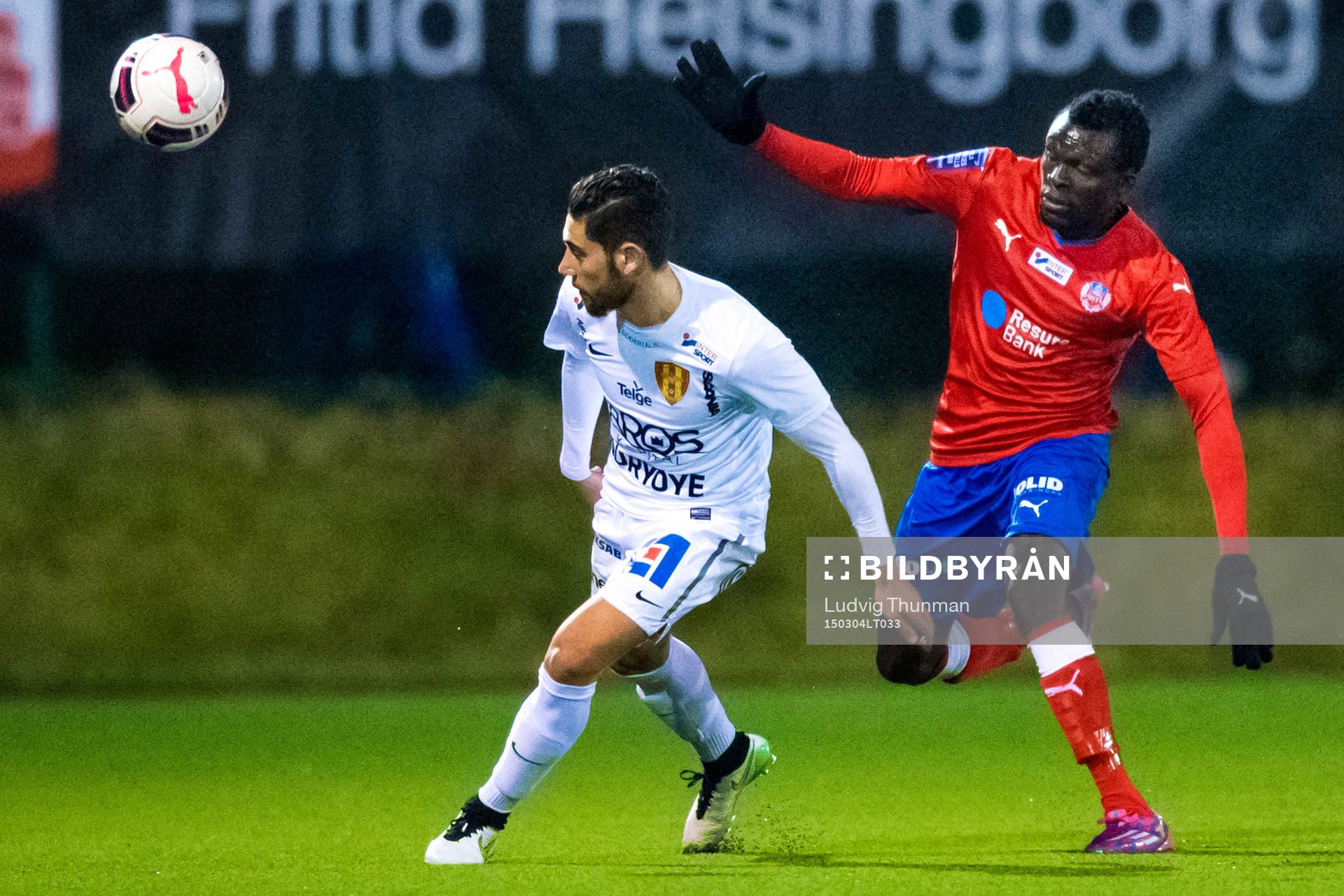 Syrianskas Saman Ghoddos jagas av Helsingborgs Lalawélé