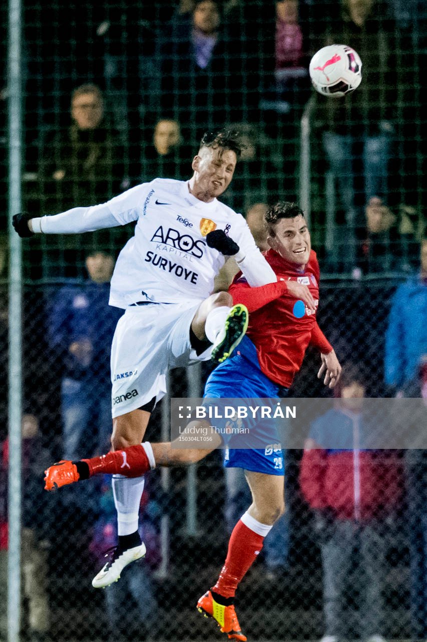 Syrianskas Sonny Karlsson i nickduell med Helsingborgs