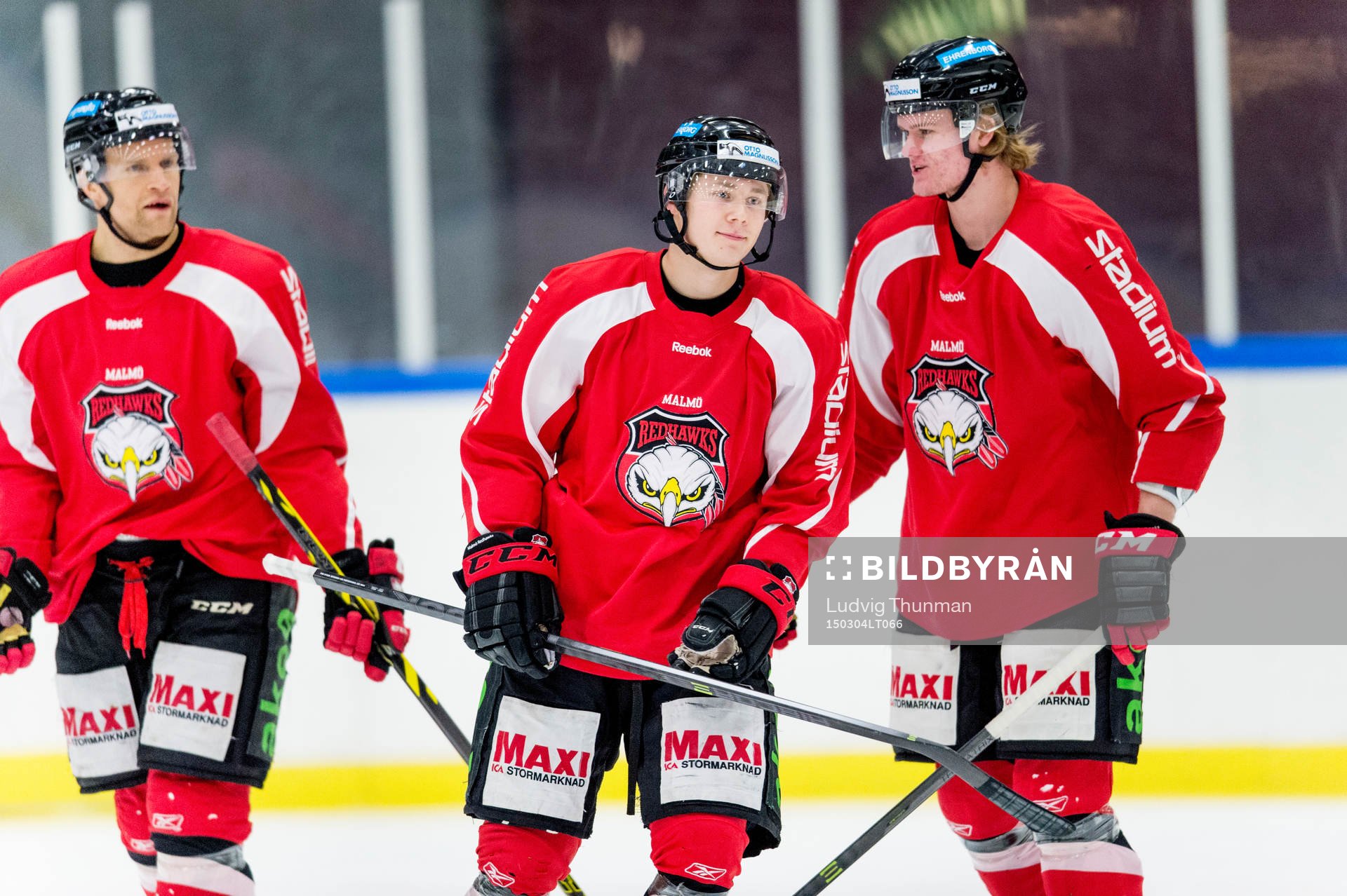 Malmö Redhawks Mathias Tjärnqvist och Jens Henrik Tönjum