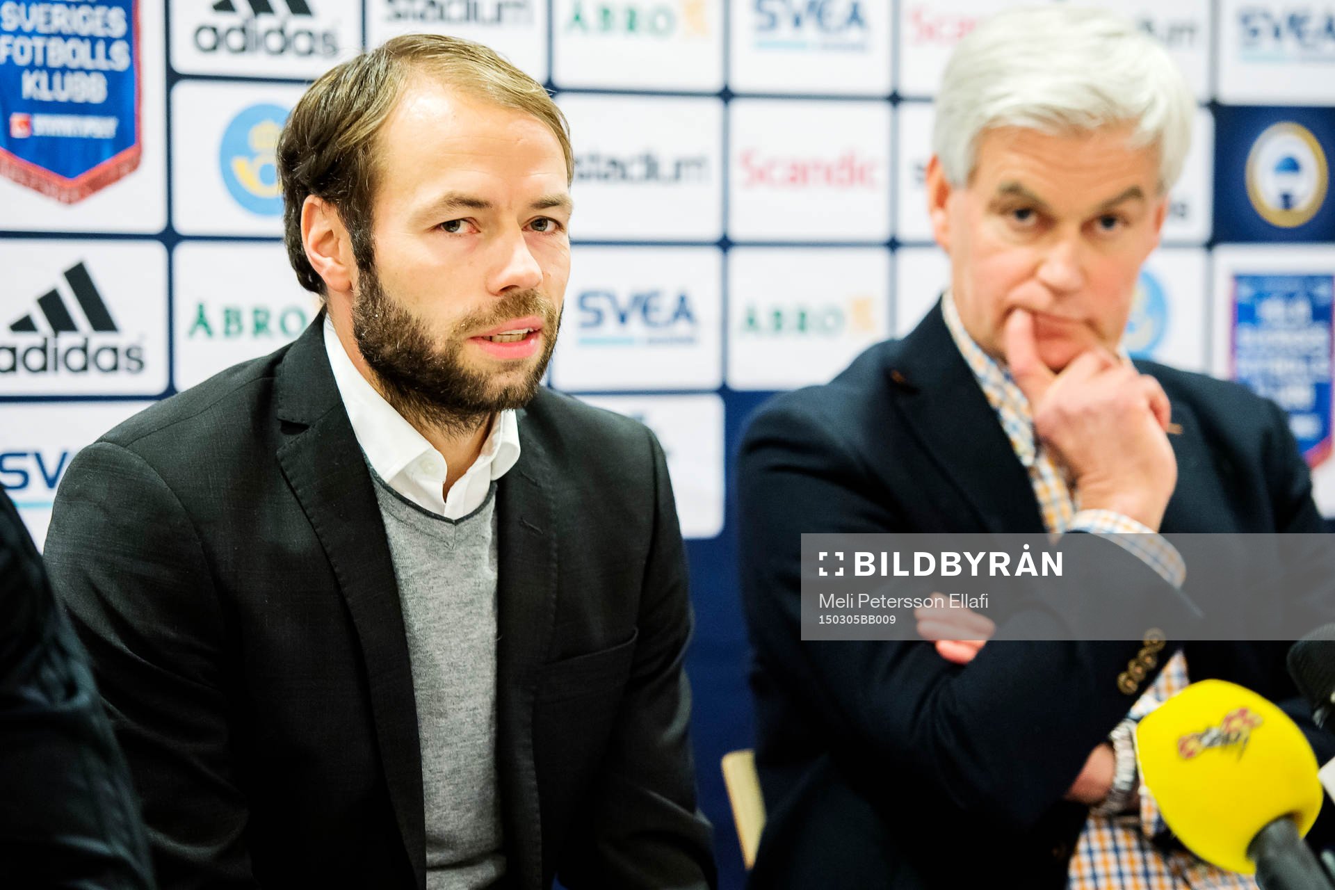 s tränare Andreas Alm och Hammarby tränare Nanne