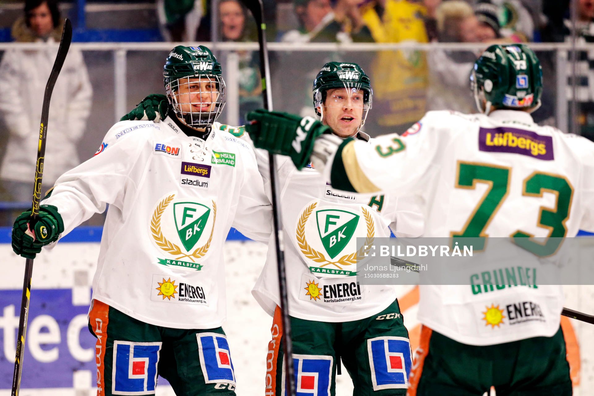 Färjestads Jakub Klepis jublar