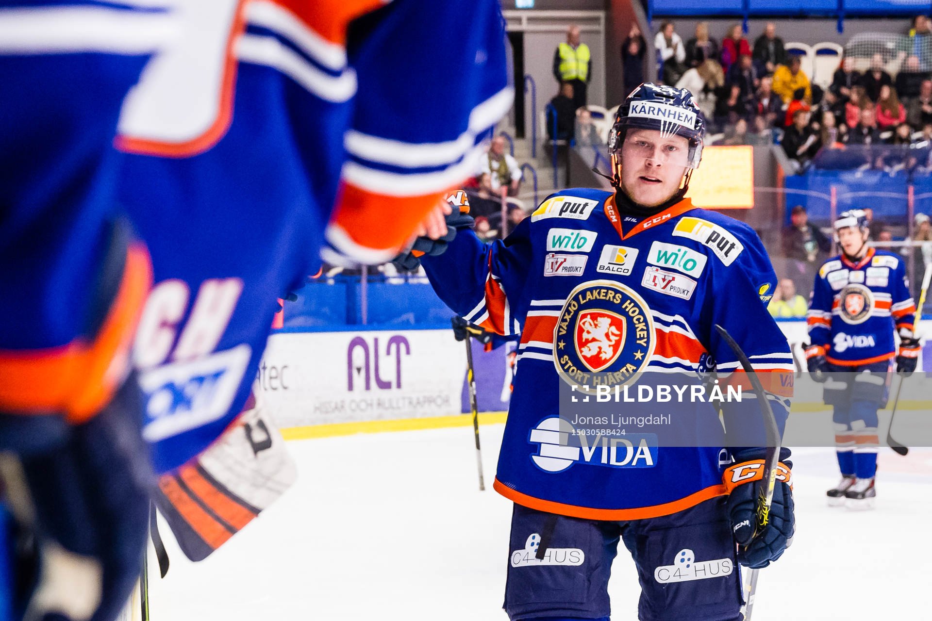 Växjös Tuomas Kiiskinen firar