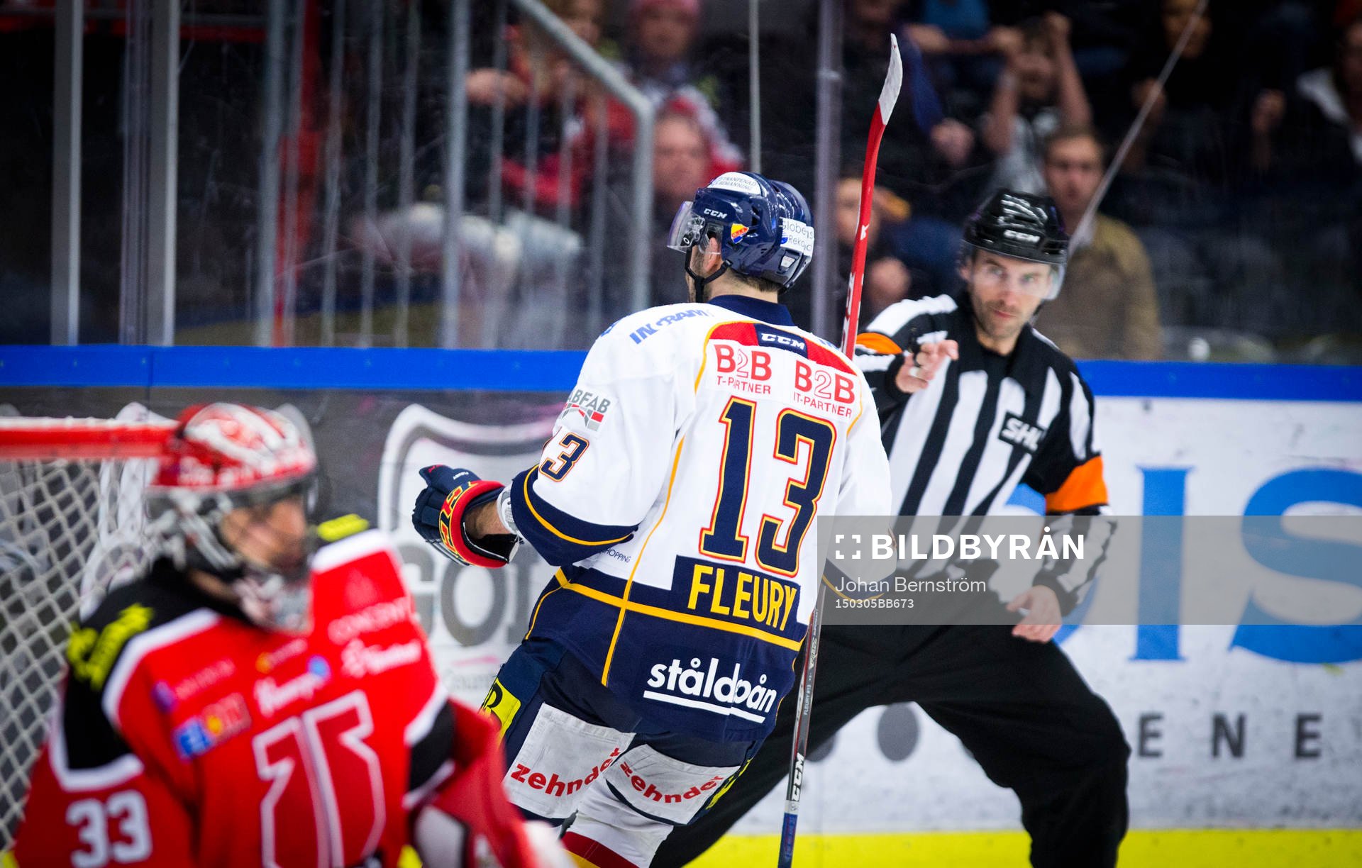 Djurgårdens Damien Fleury sätter
