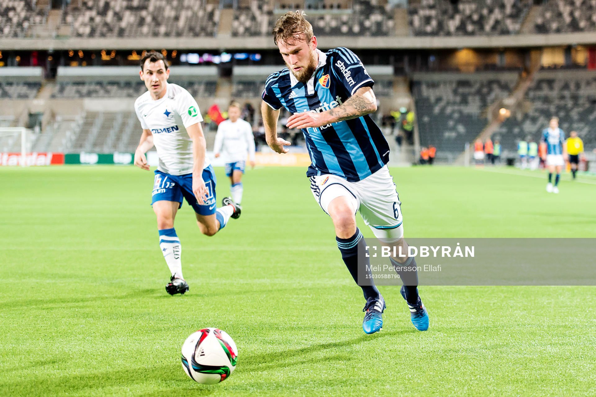 Djurgårdens Aleksander Faltsetas och Norrköpings Alhaji