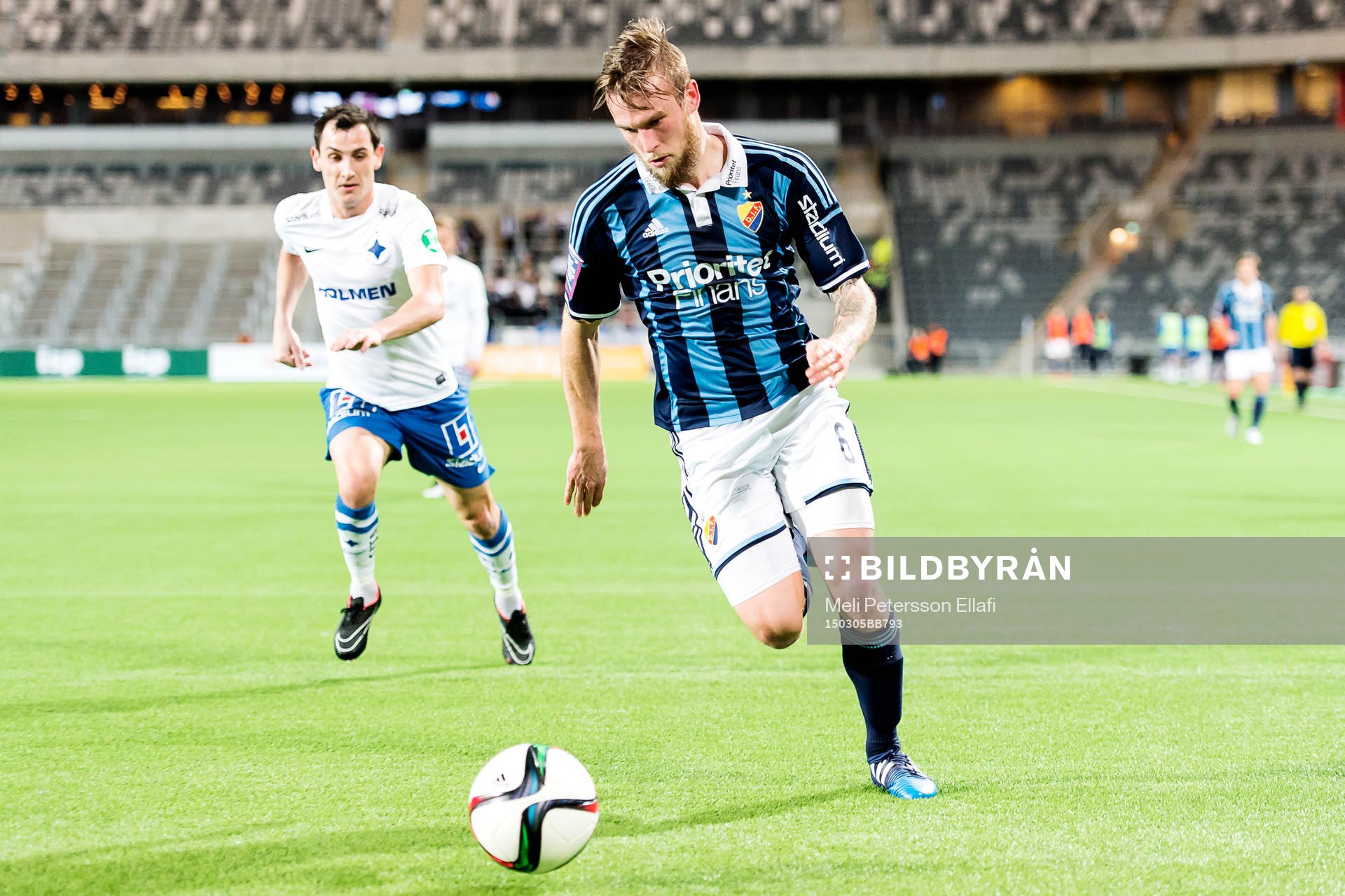 Djurgårdens Aleksander Faltsetas och Norrköpings Alhaji