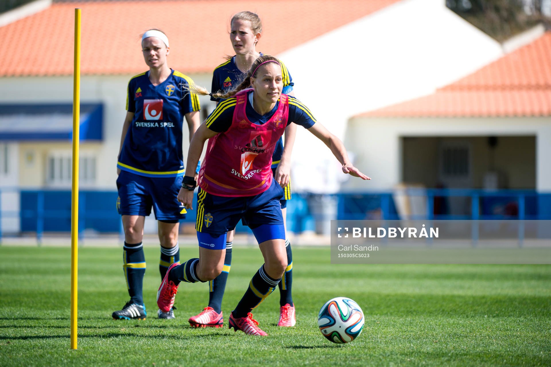 Sveriges Sara Thunebro, Emma Berglund och Charlotte Rohlin