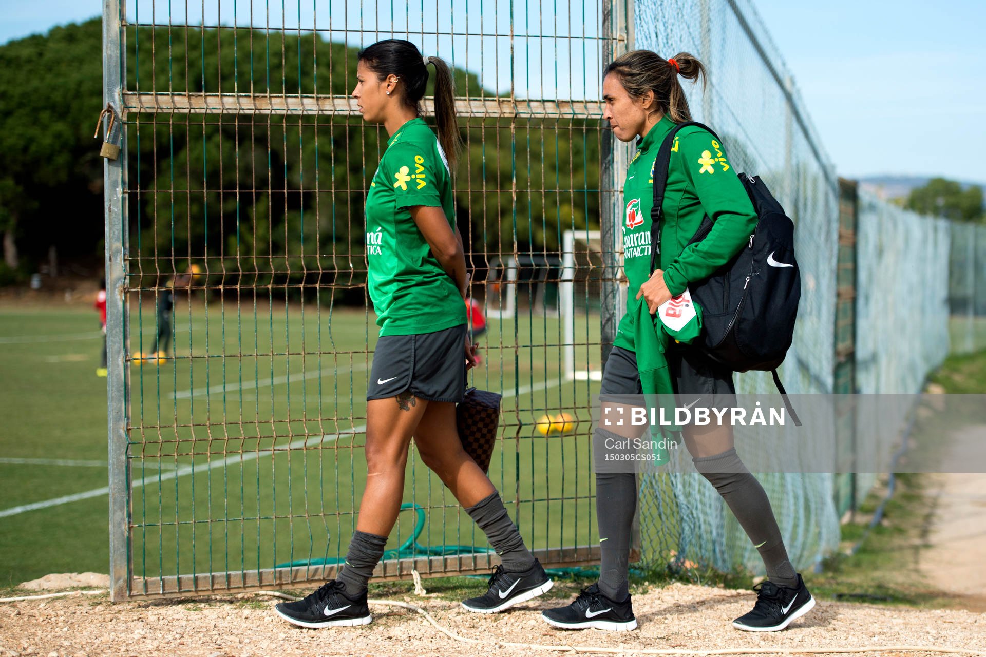 Brasiliens Fabiana da Silva Simoes och Marta Vieira da Silva