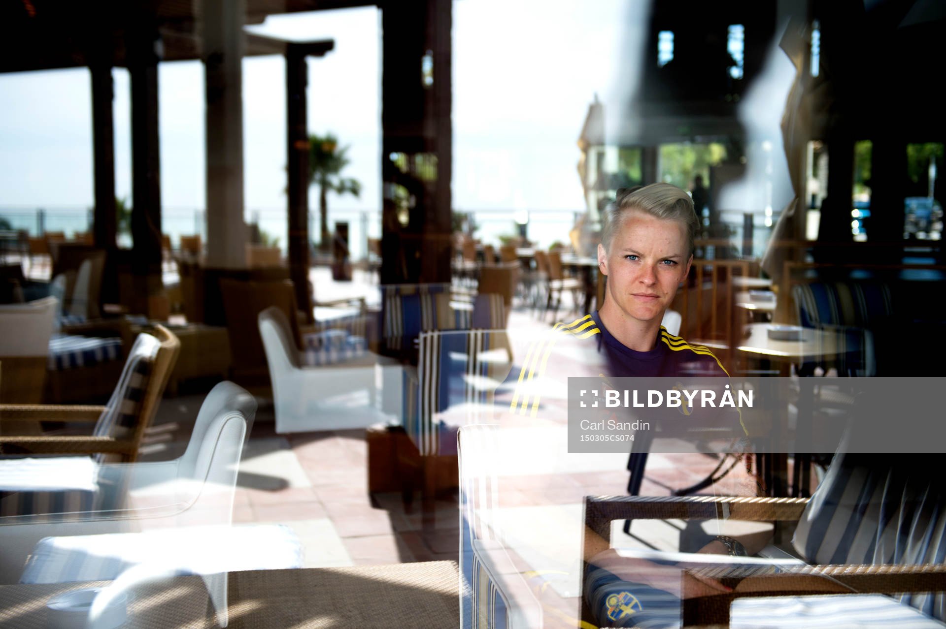 Sveriges Nilla Fischer blir intervjuad