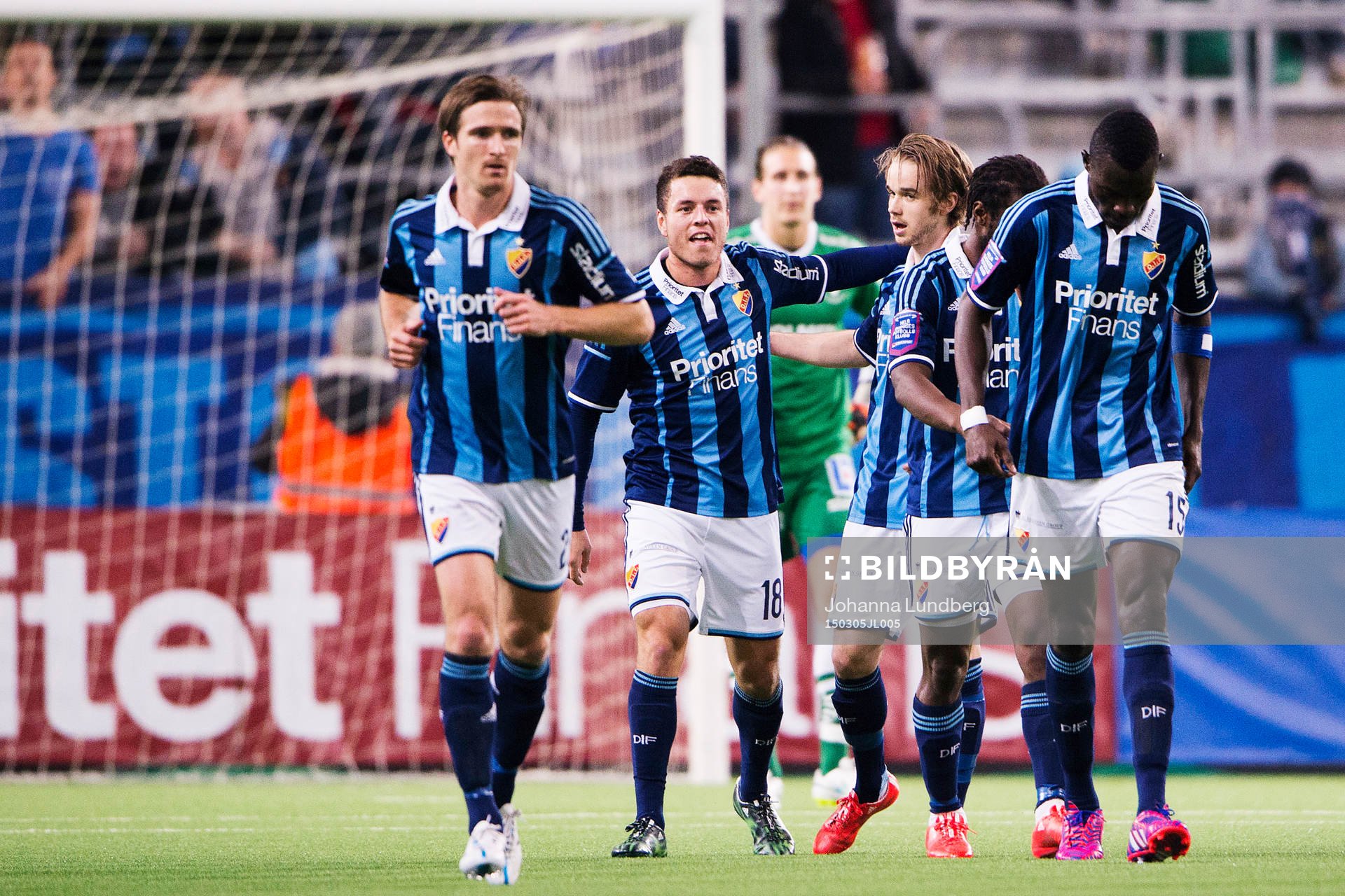 Djurgårdens spelare jublar