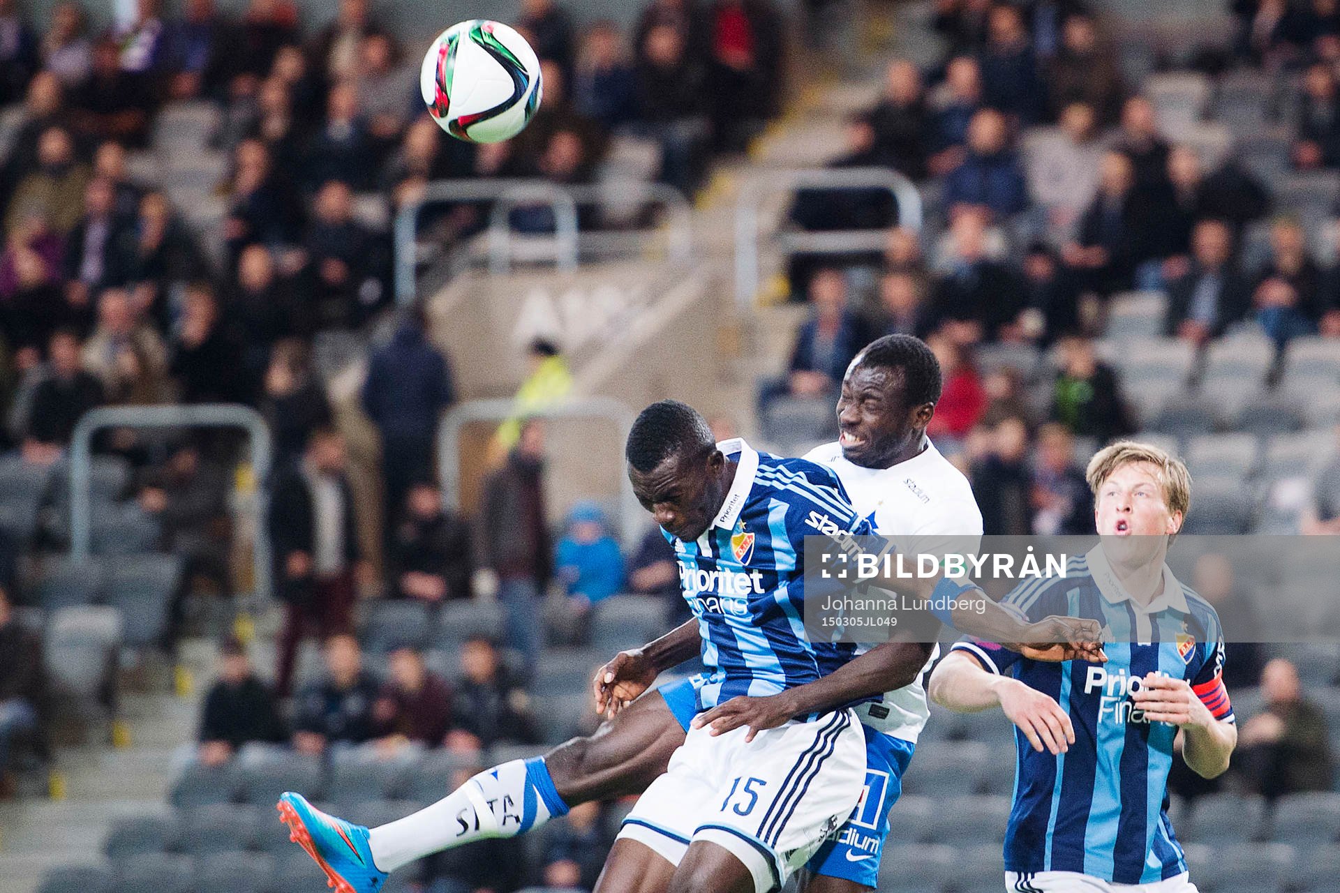 Djurgårdens Omar Colley och Norrköpings Alhaji Kamara
