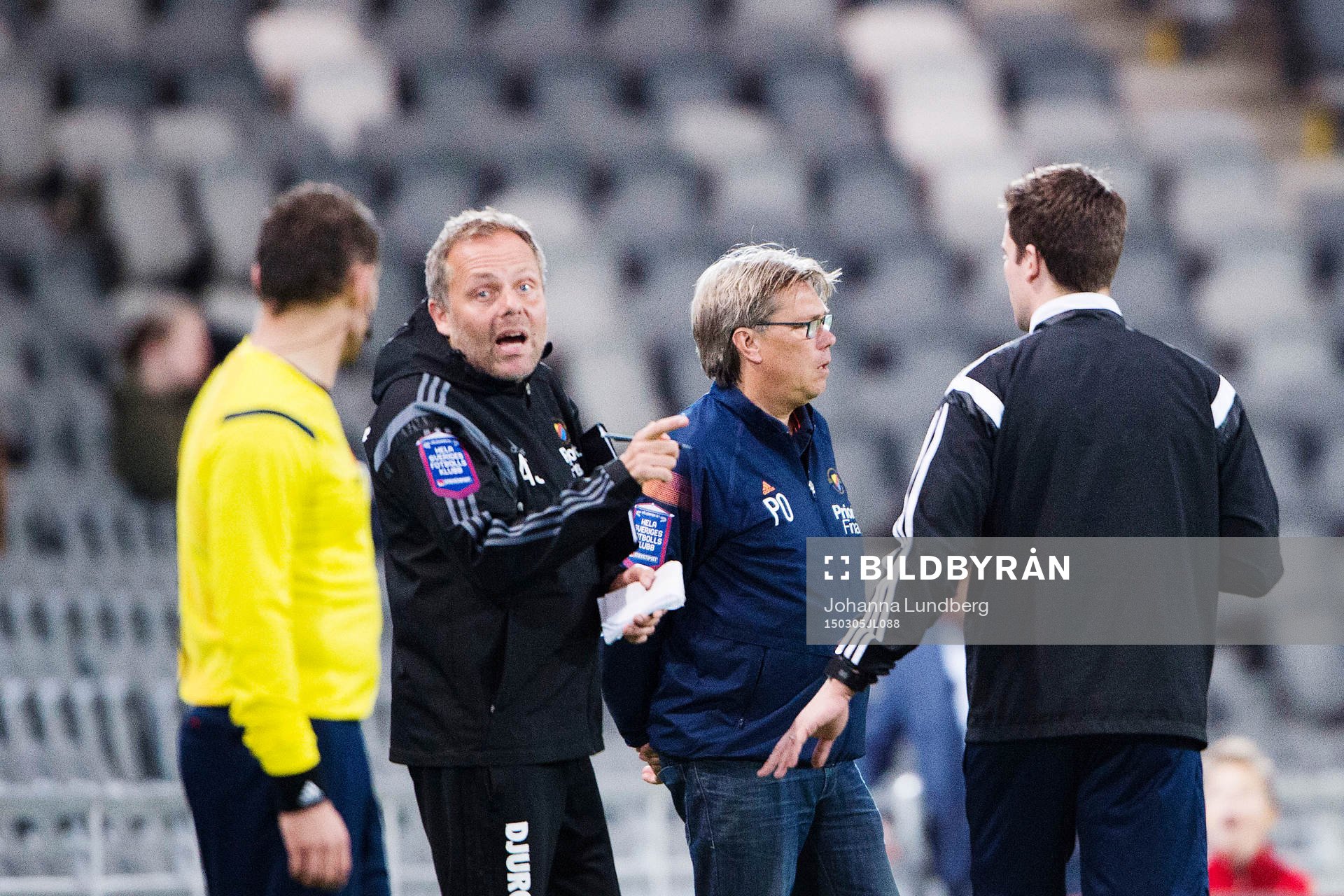 Djurgårdens assisterande tränare Anders Johansson och
