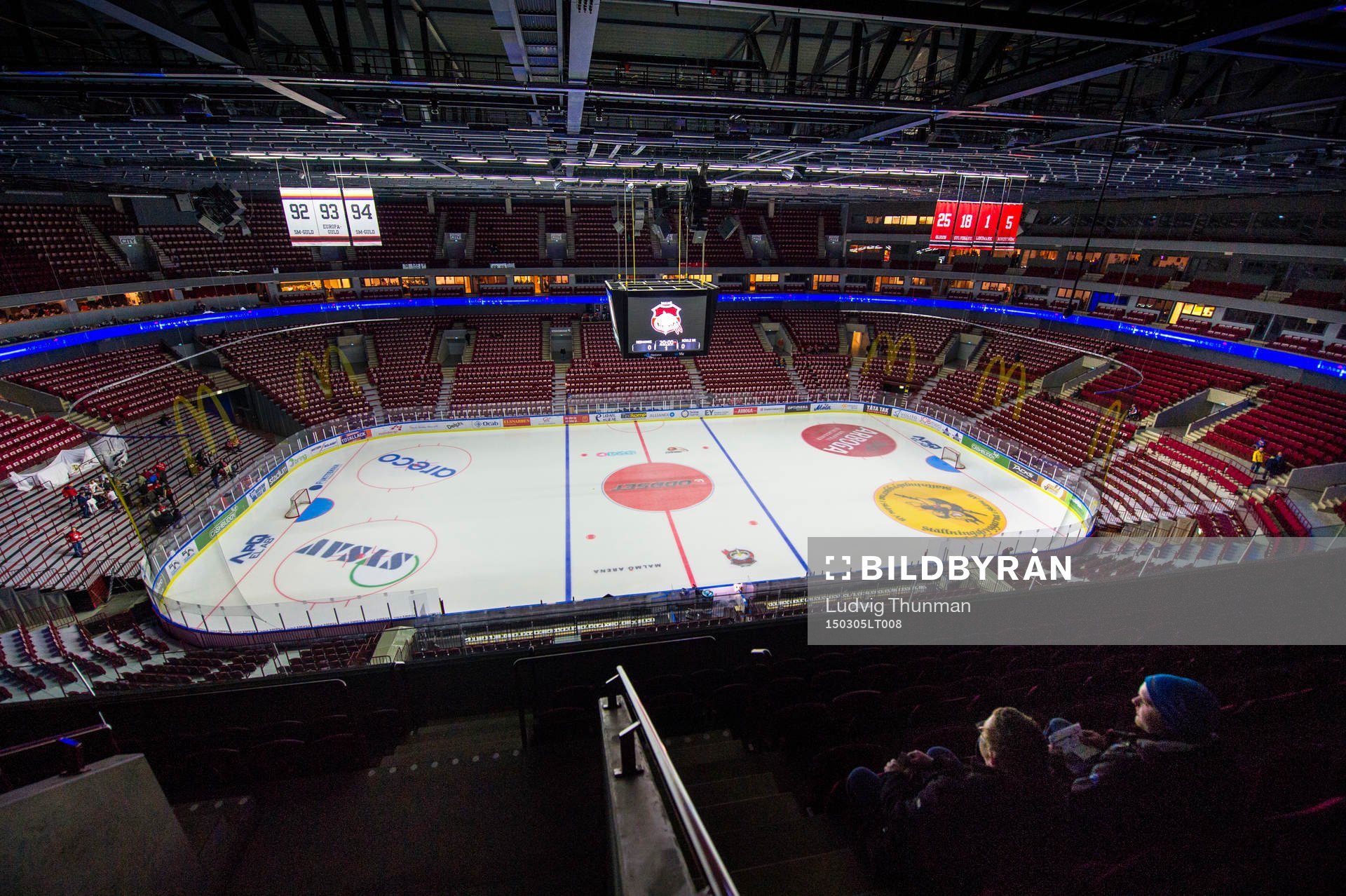 Översiktsbild över Malmö Arena