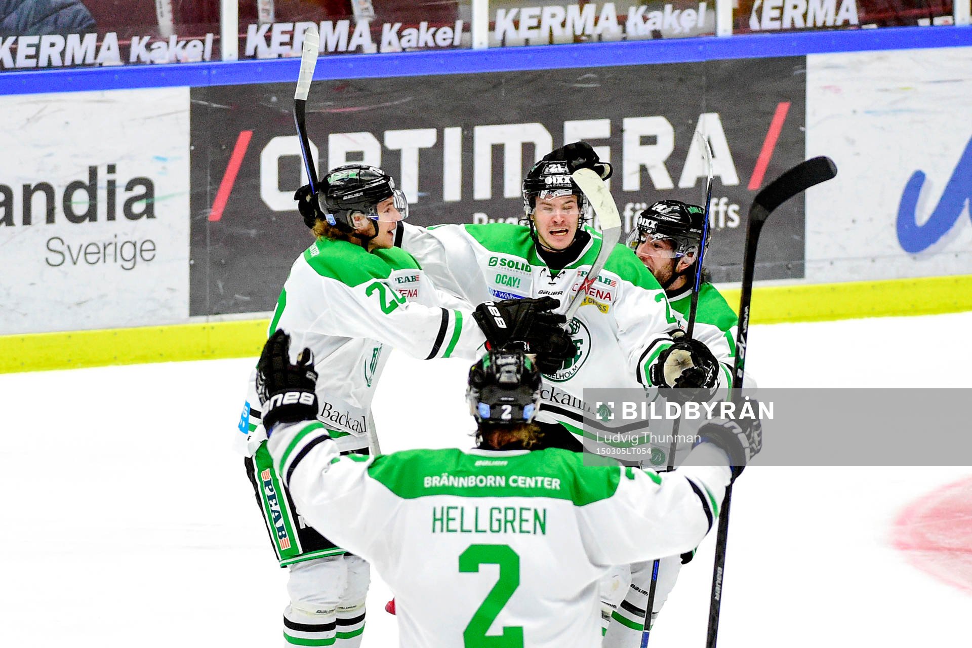 Rögles Calle Rosén, Emil Molin och Jens Hellgren jublar