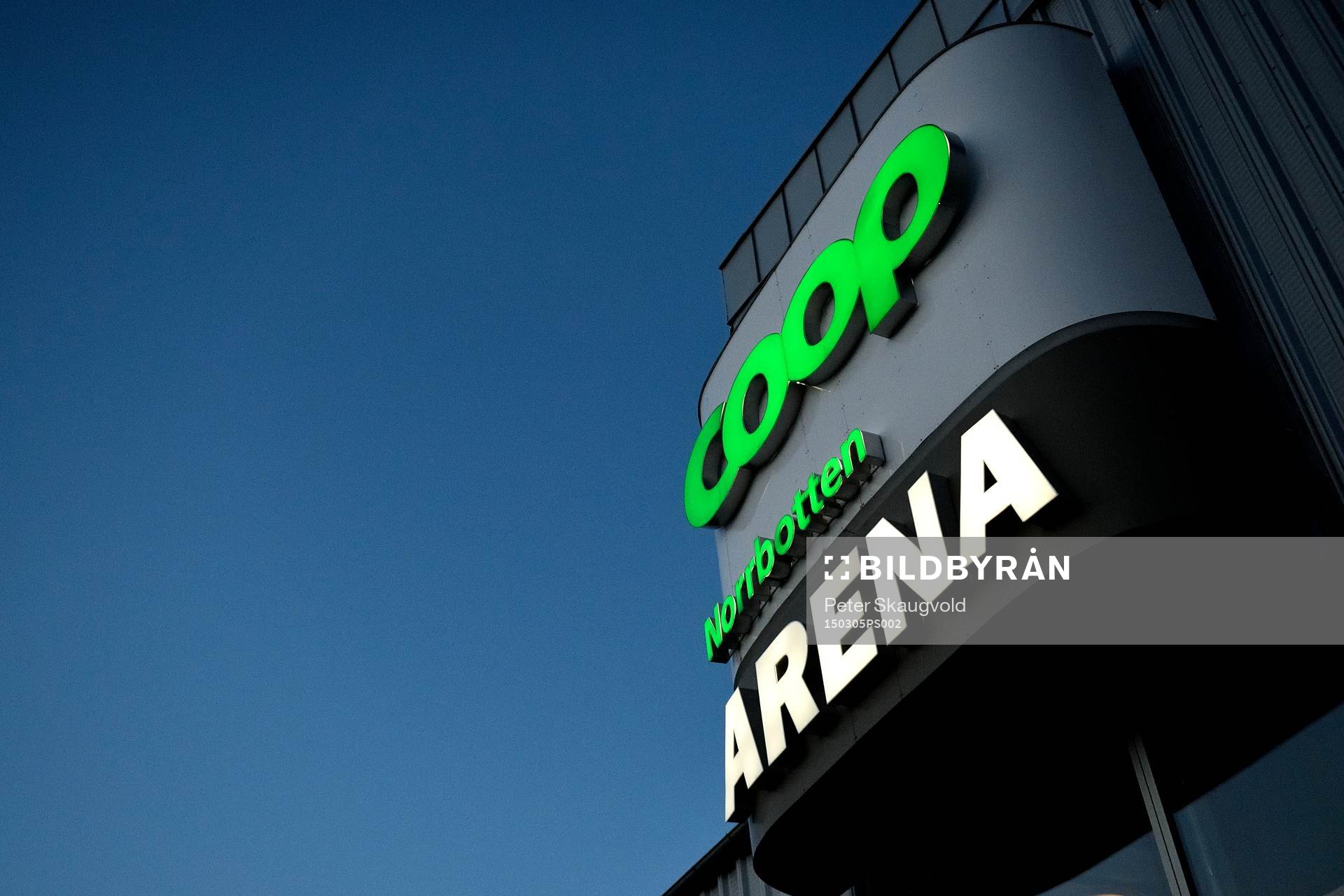 Coop Norrbotten Arena innan ishockeymatchen i SHL mellan