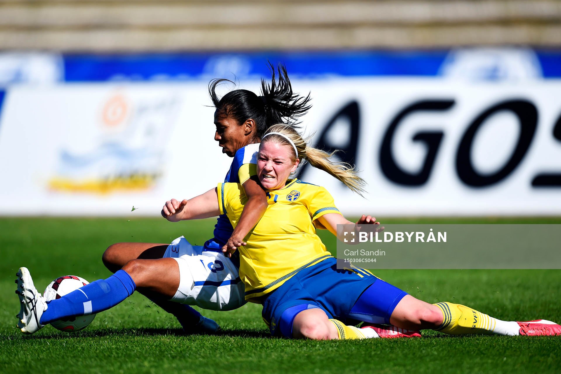Brasiliens Bruna Benites och Sveriges Jenny Hjohlman