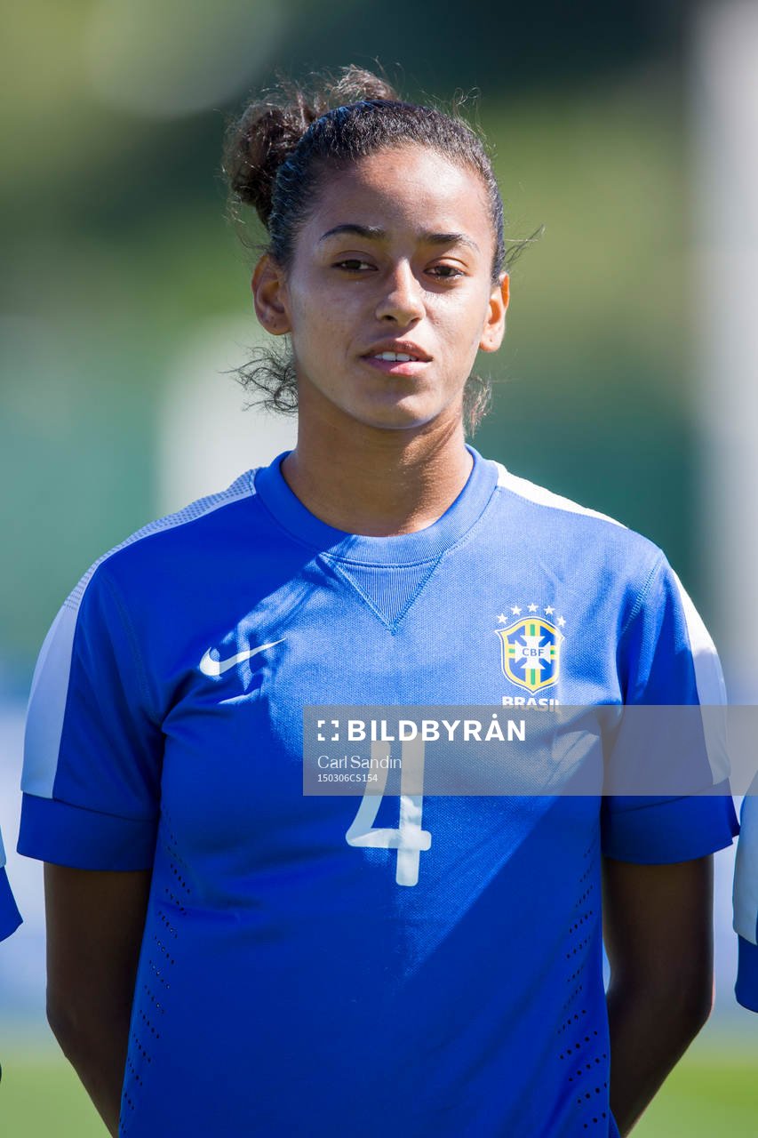 under en fotbollsmatch i Algarve Cup mellan Sverige och