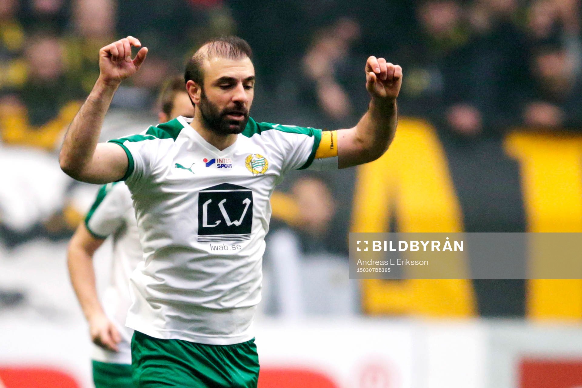 Hammarbys Kennedy Bakircioglu jublar