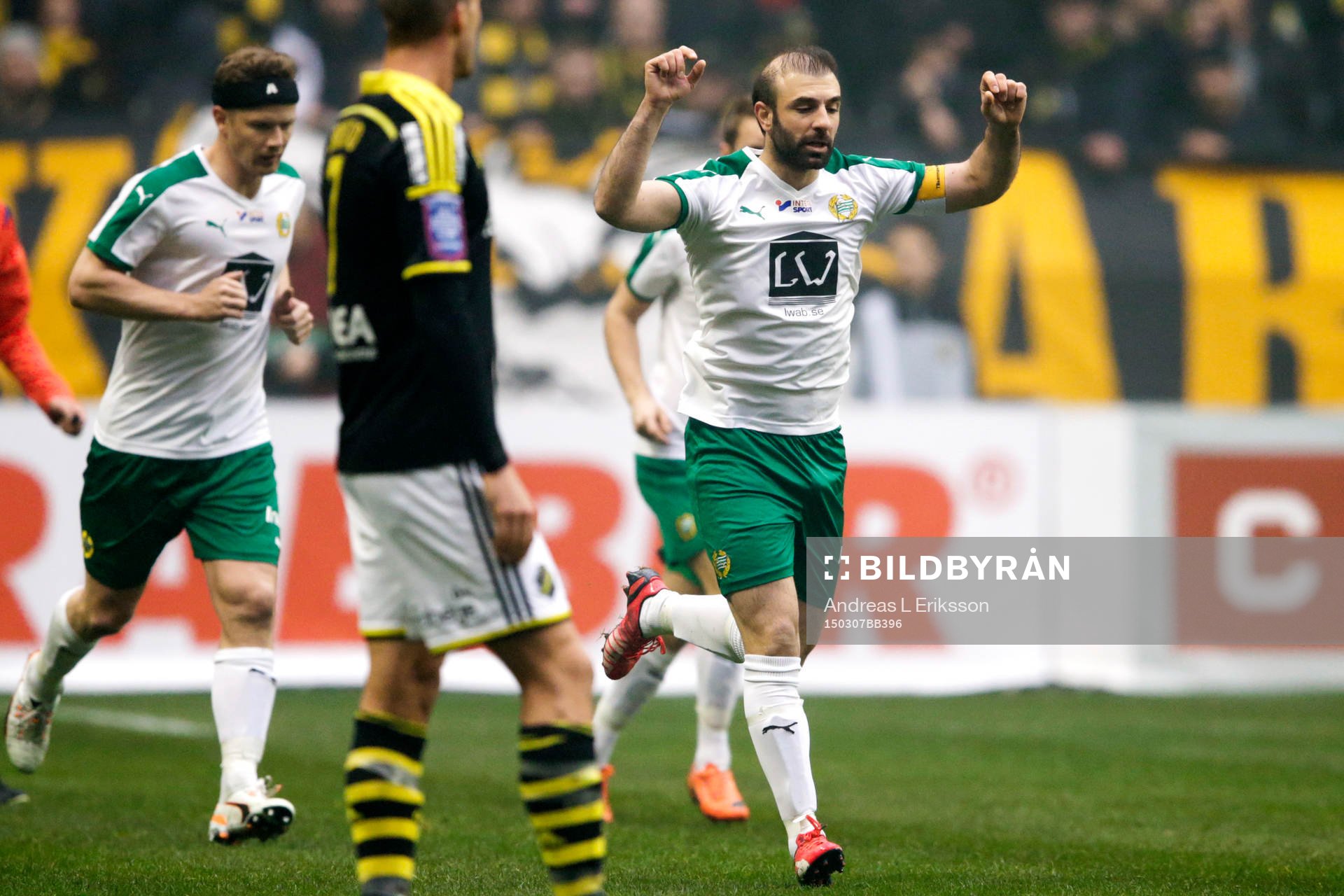 Hammarbys Kennedy Bakircioglu jublar
