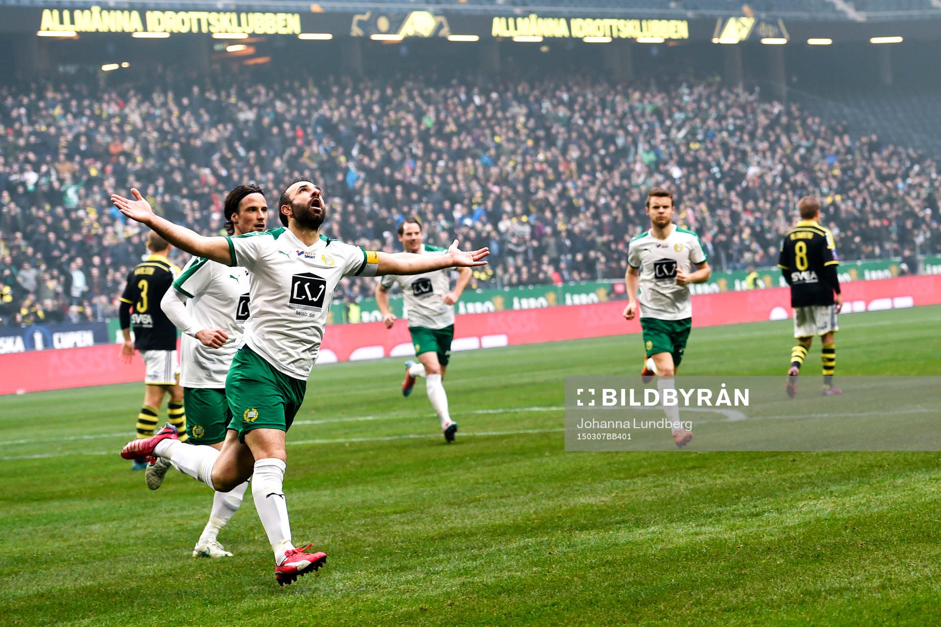 Hammarbys Kennedy Bakircioglu jublar