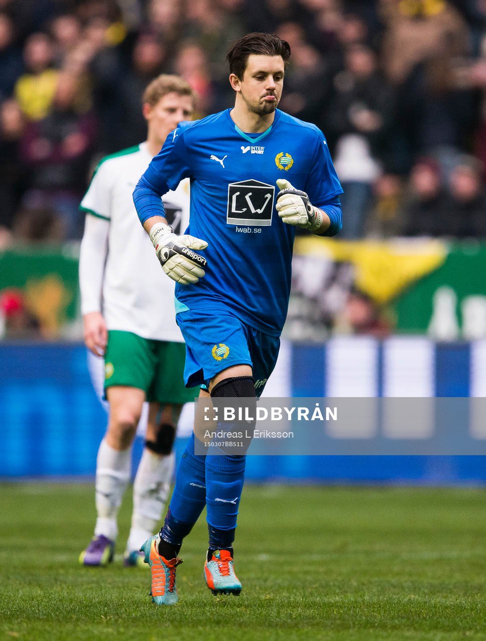 Hammarbys målvakt Johannes Hopf