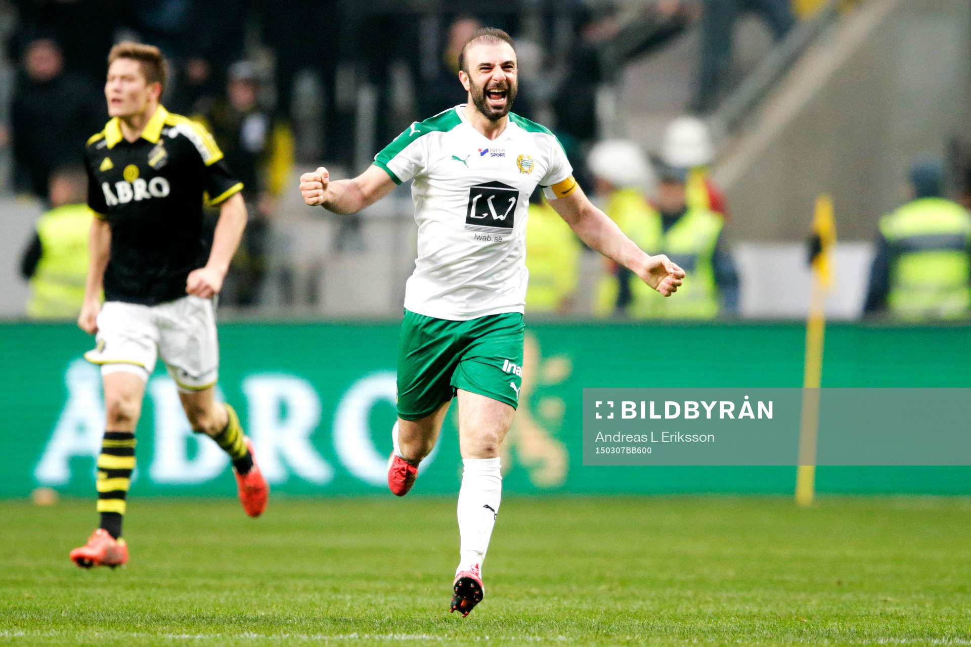 Hammarbys Kennedy Bakircioglu jublar