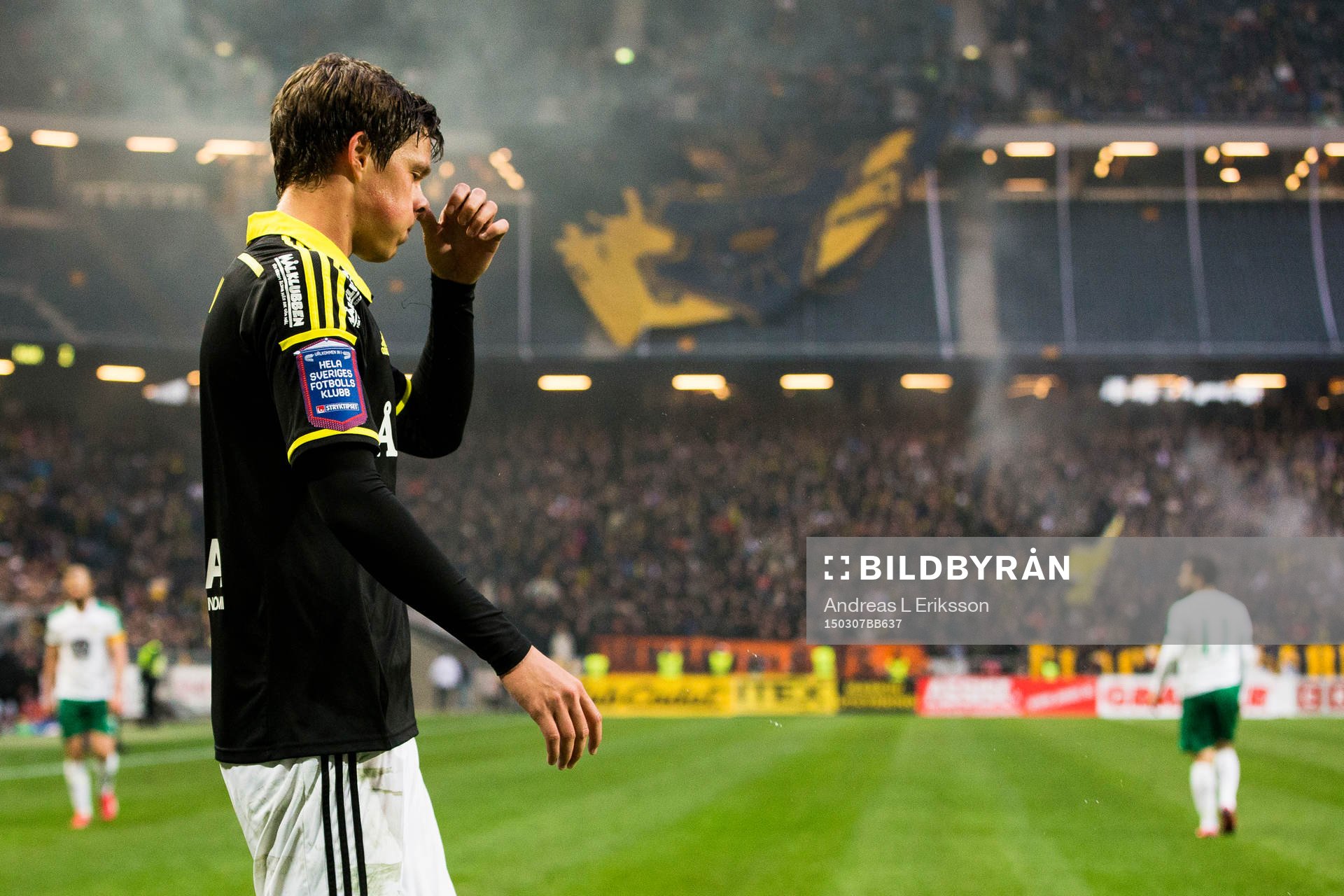 AIK:s Sauli Väisänen under fotbollsmatchen i Svenska cupen mellan AIK och Hammarby den 7 mars 2015 i Stockholm.