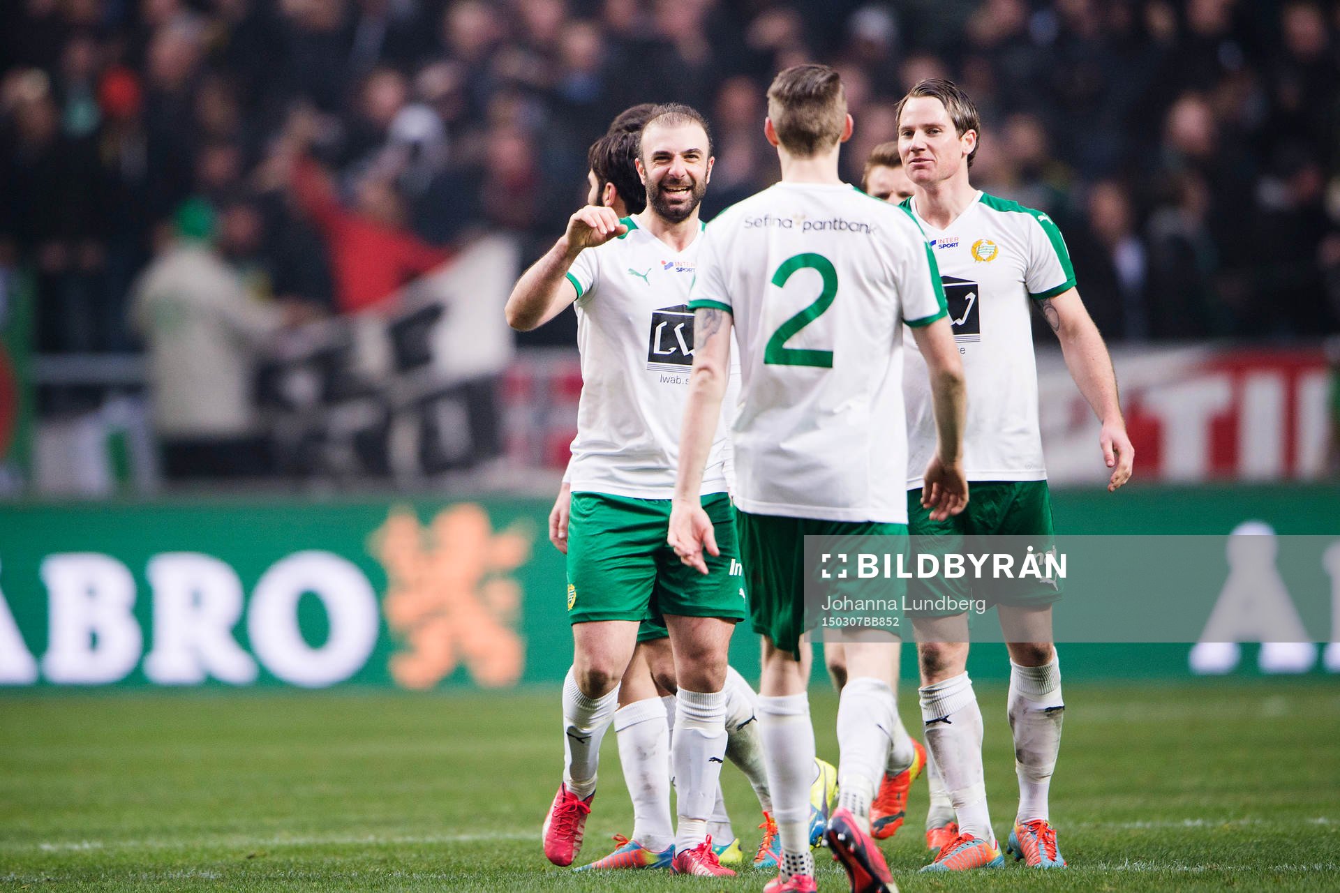 Hammarbys Kennedy Bakircioglu och Johan Persson jublar