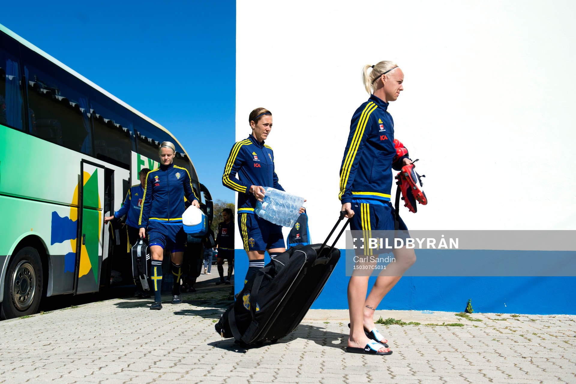 Sveriges Nilla Fischer, Therese Sjögran och Caroline Seger