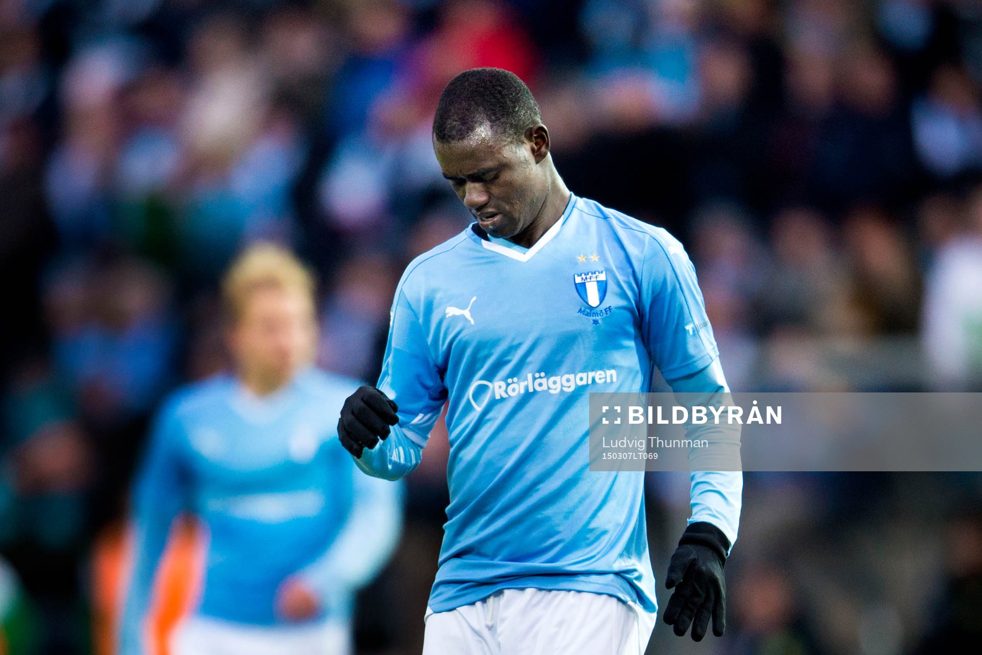 Malmö FFs Enock Kofi Adu deppar