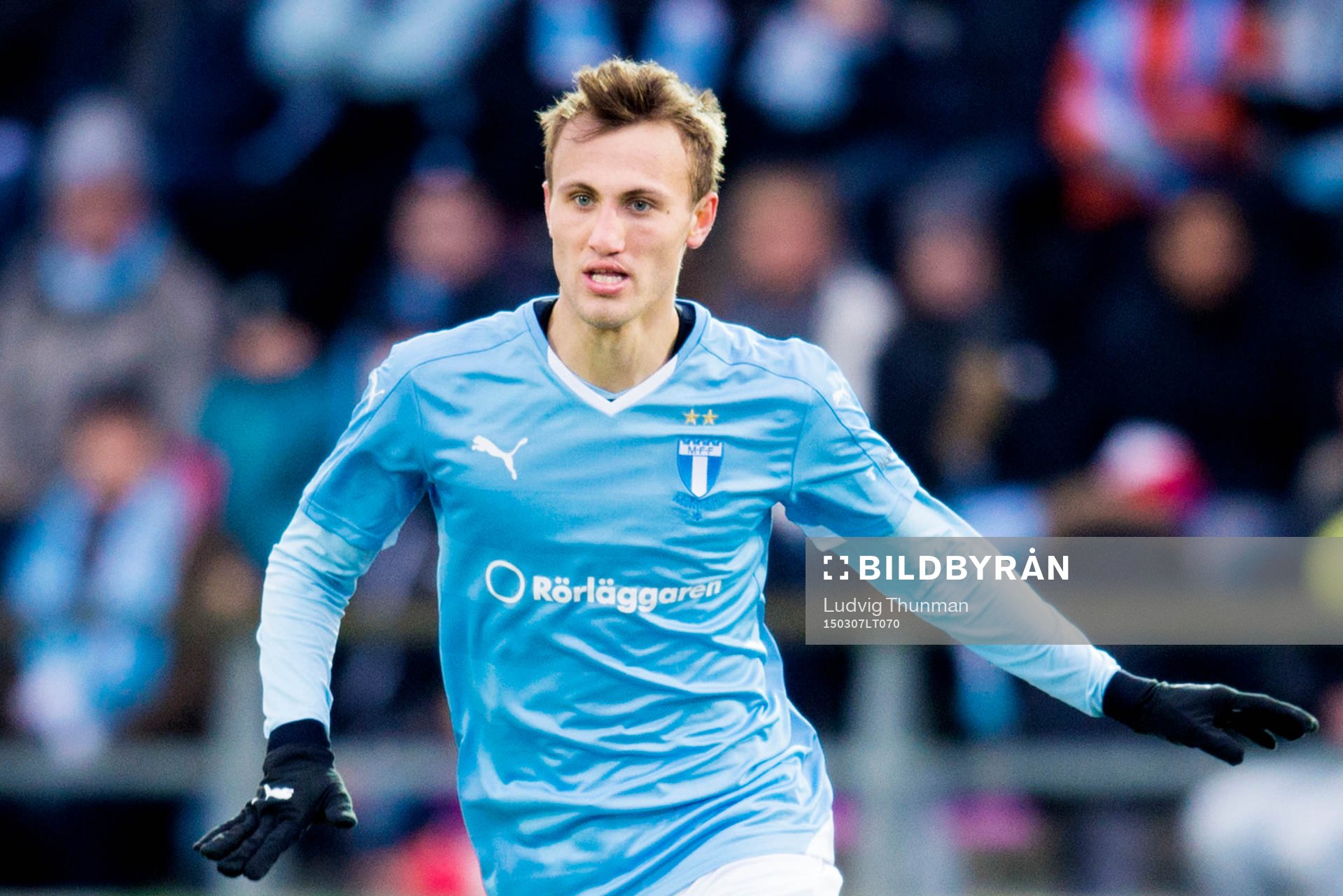 Malmö FFs Jo Inge Berget under fotbollsmatchen i Svenska Cupen mellan Malmö FF och Jönköping södra den 7 mars 2015 i Malmö. 