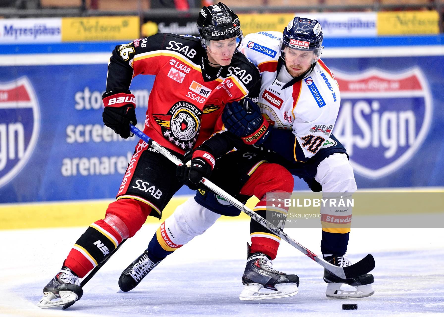 Luleås Peter Cehlarik och Djurgårdens Markus Nordlund