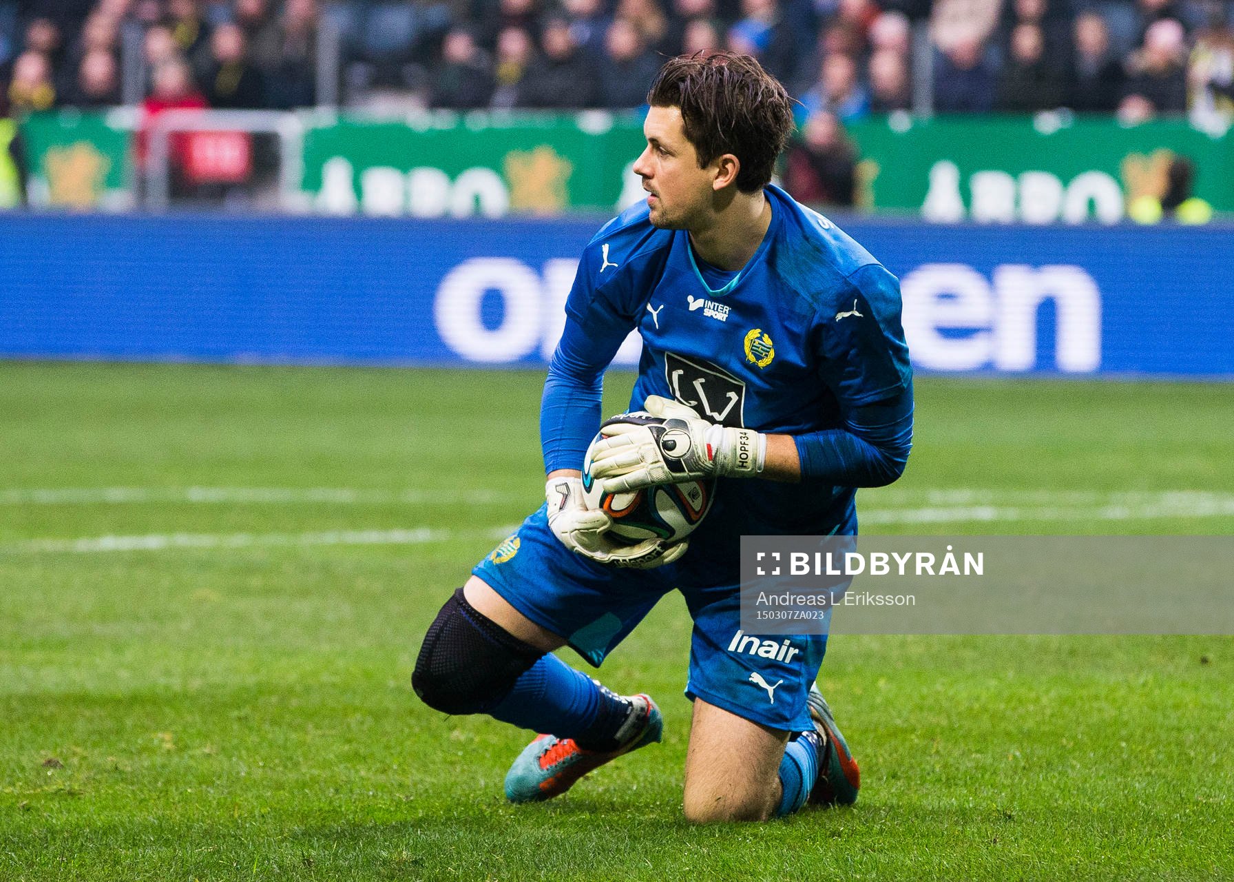 Hammarbys målvakt Johannes Hopf