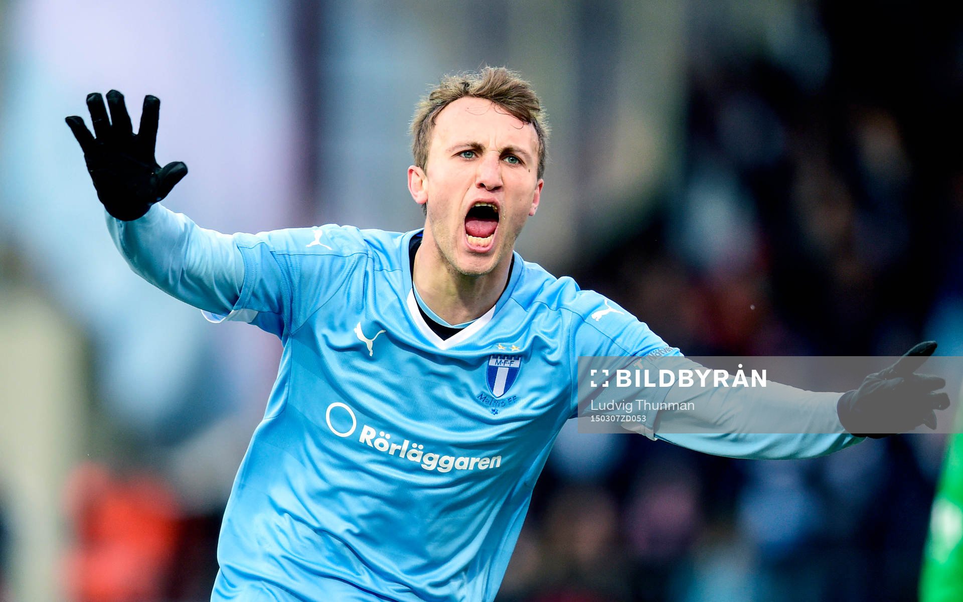 Malmö FFs Magnus Wolff Eikrem jublar