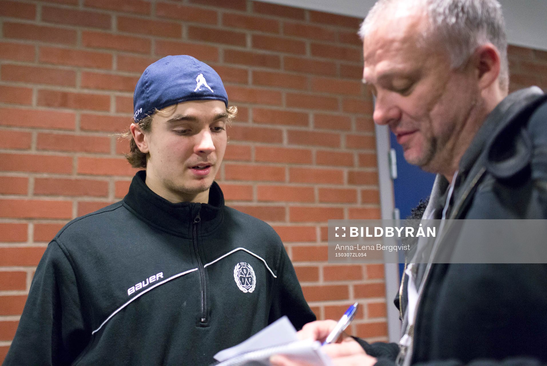 Brynäs Adam Brodecki som gjorde det avgörande 3-4 målet