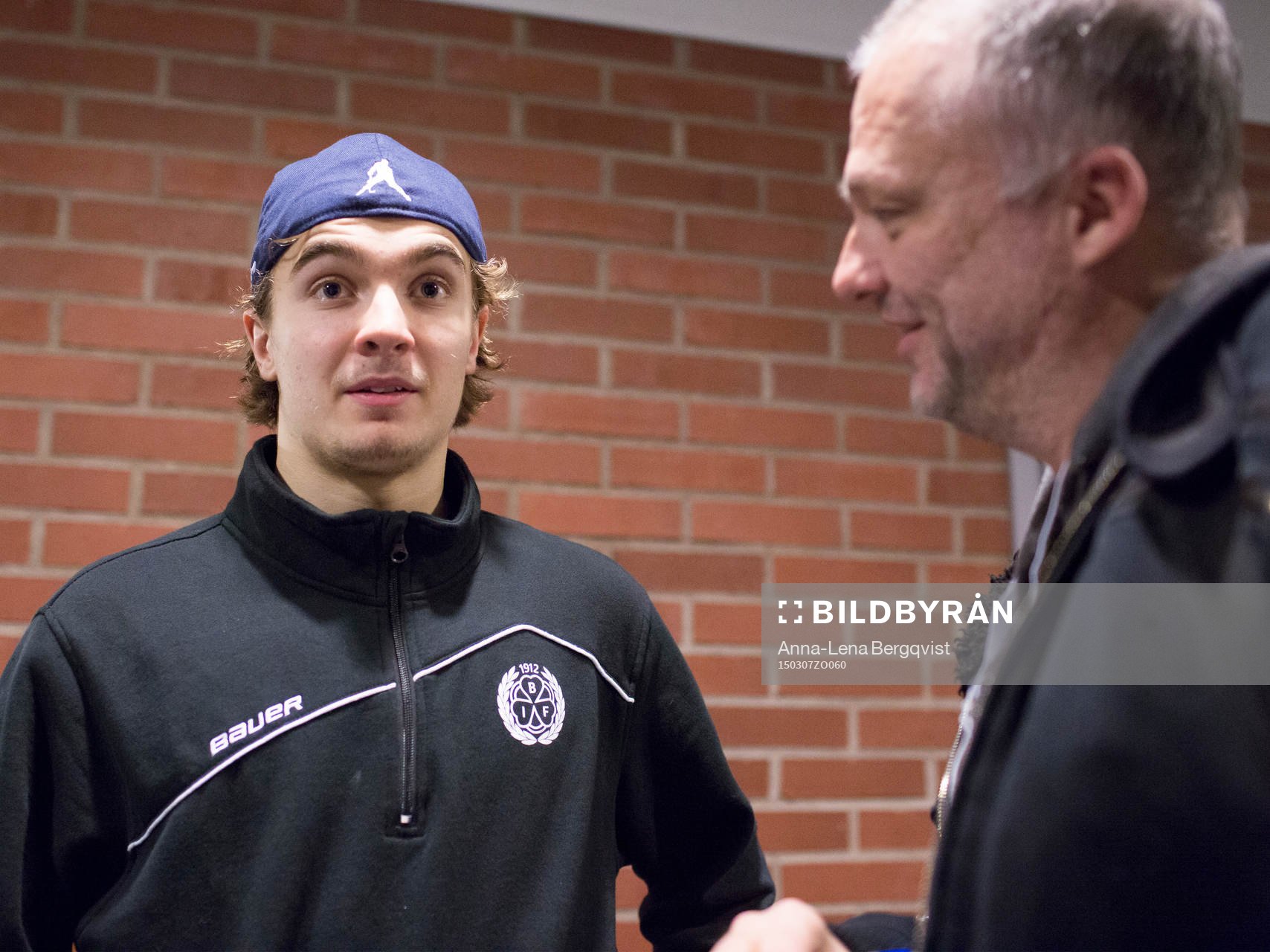 Brynäs Adam Brodecki som gjorde det avgörande 3-4 målet