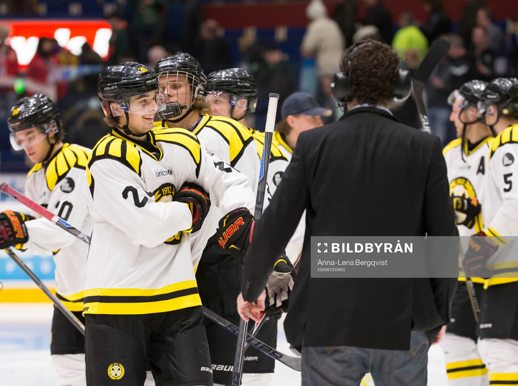 Brynäs Adam Brodecki jublar