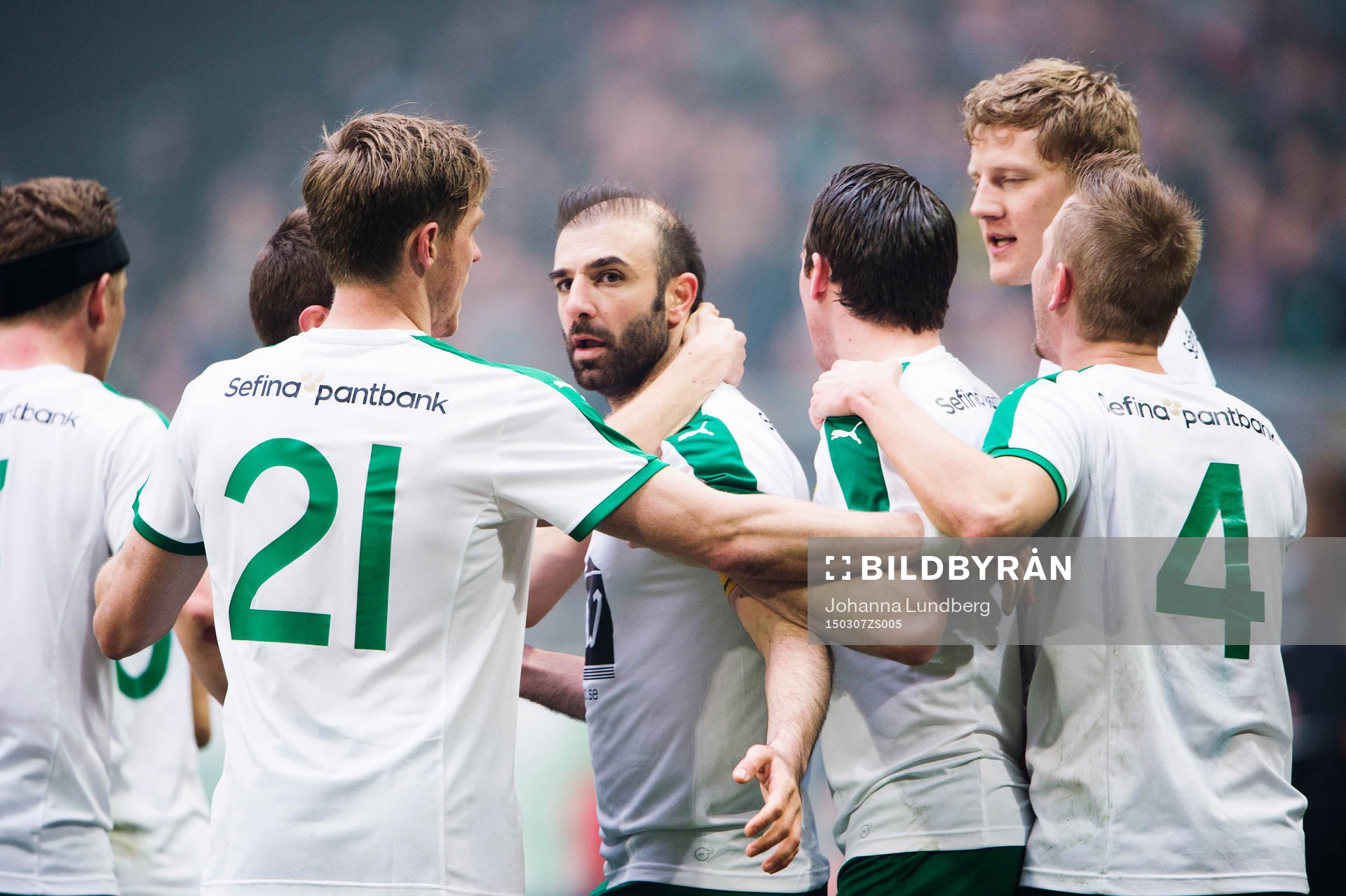 Hammarbys Kennedy Bakircioglu jublar