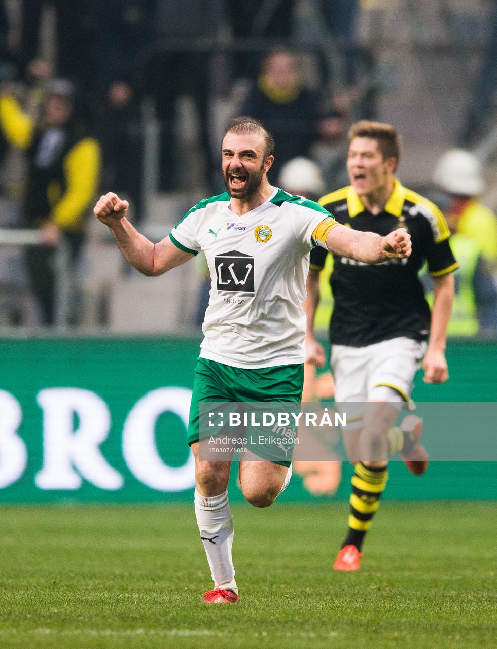 Hammarbys Kennedy Bakircioglu jublar