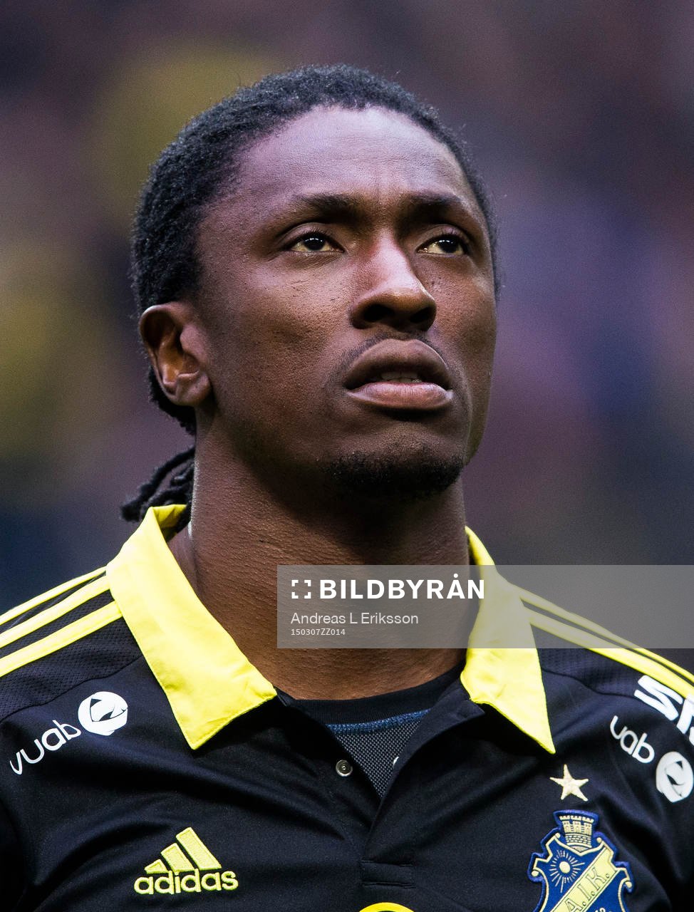 s Dickson Etuhu innan fotbollsmatchen i Svenska cupen