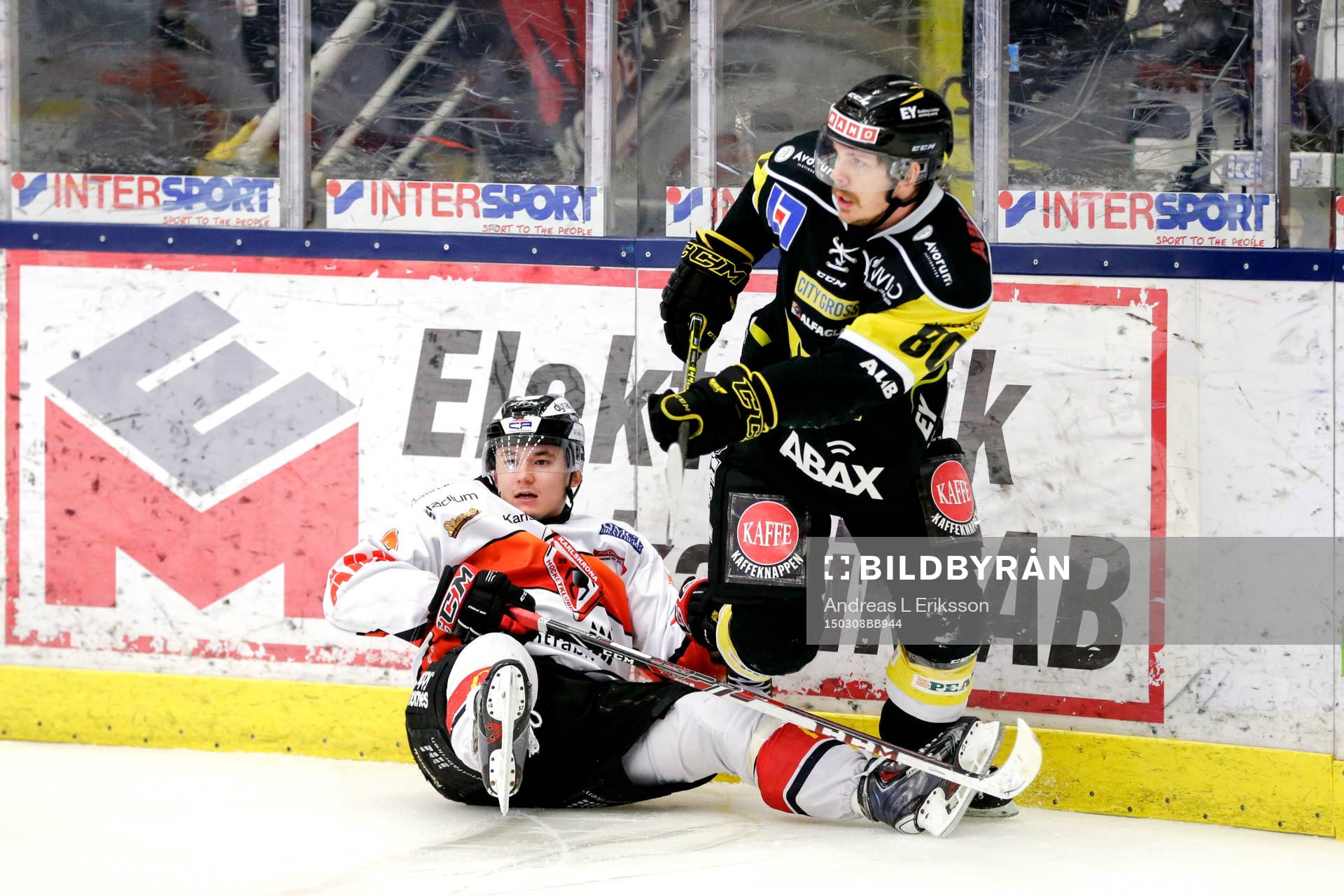 Karlskronas Maksim Matushkin och Västerås Eddie Davidsson