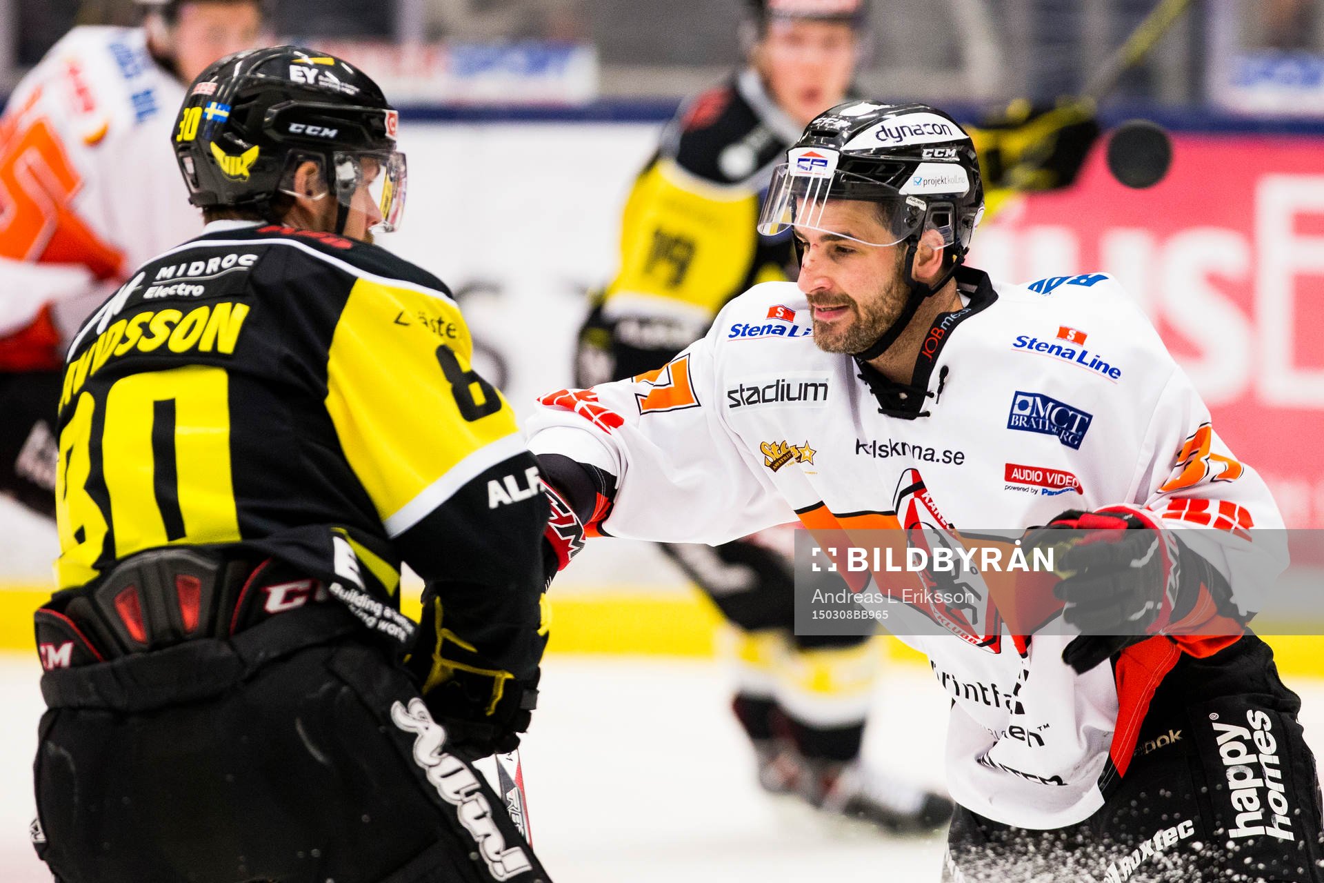 Västerås Eddie Davidsson och Karlskronas Russel Moyer i