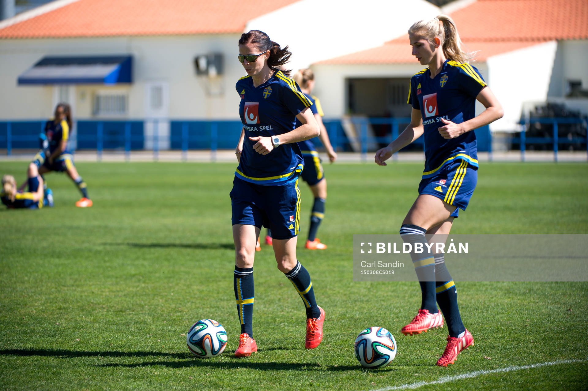 Sveriges Lotta Schelin och Sofia Jakobsson