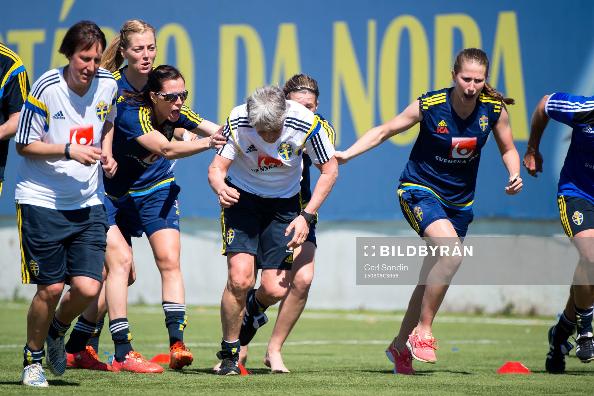 Sveriges Lotta Schelin, Linda Sembrant, Olivia Schough och